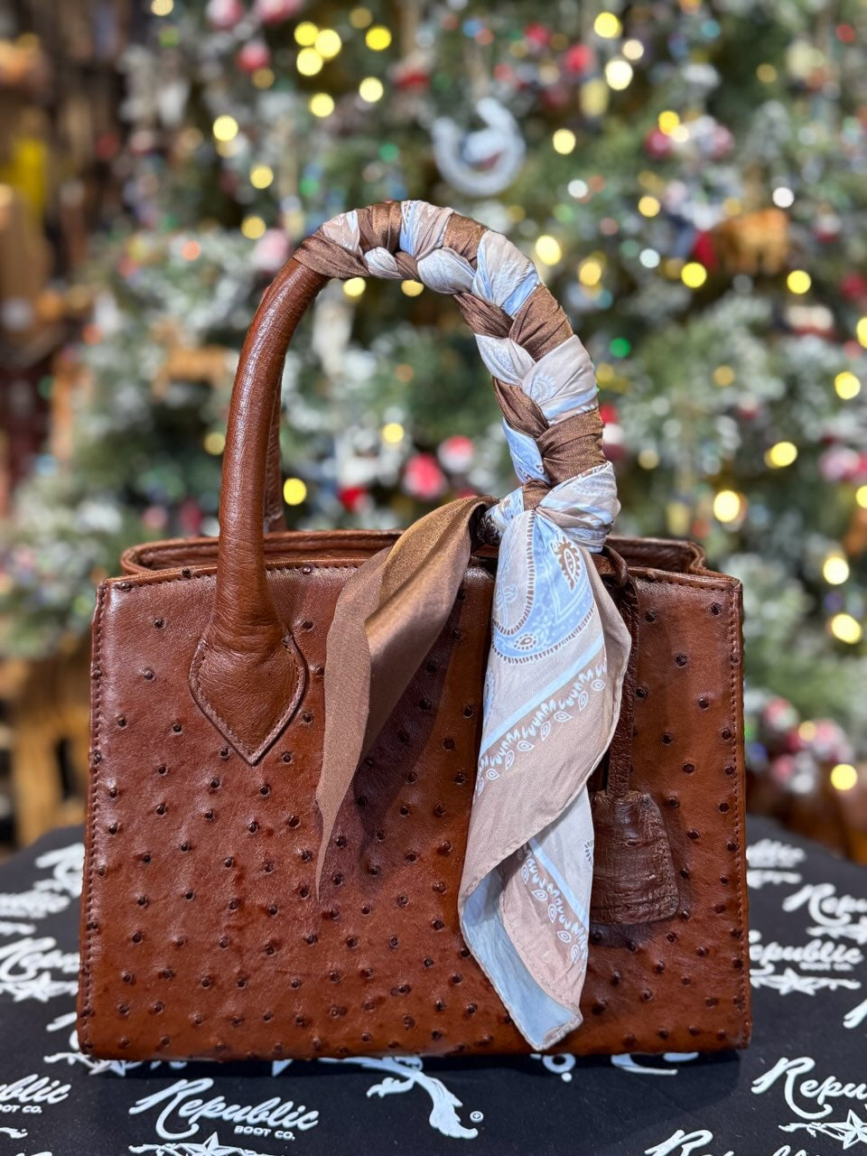 Lux Ostrich Purse - Honfleur