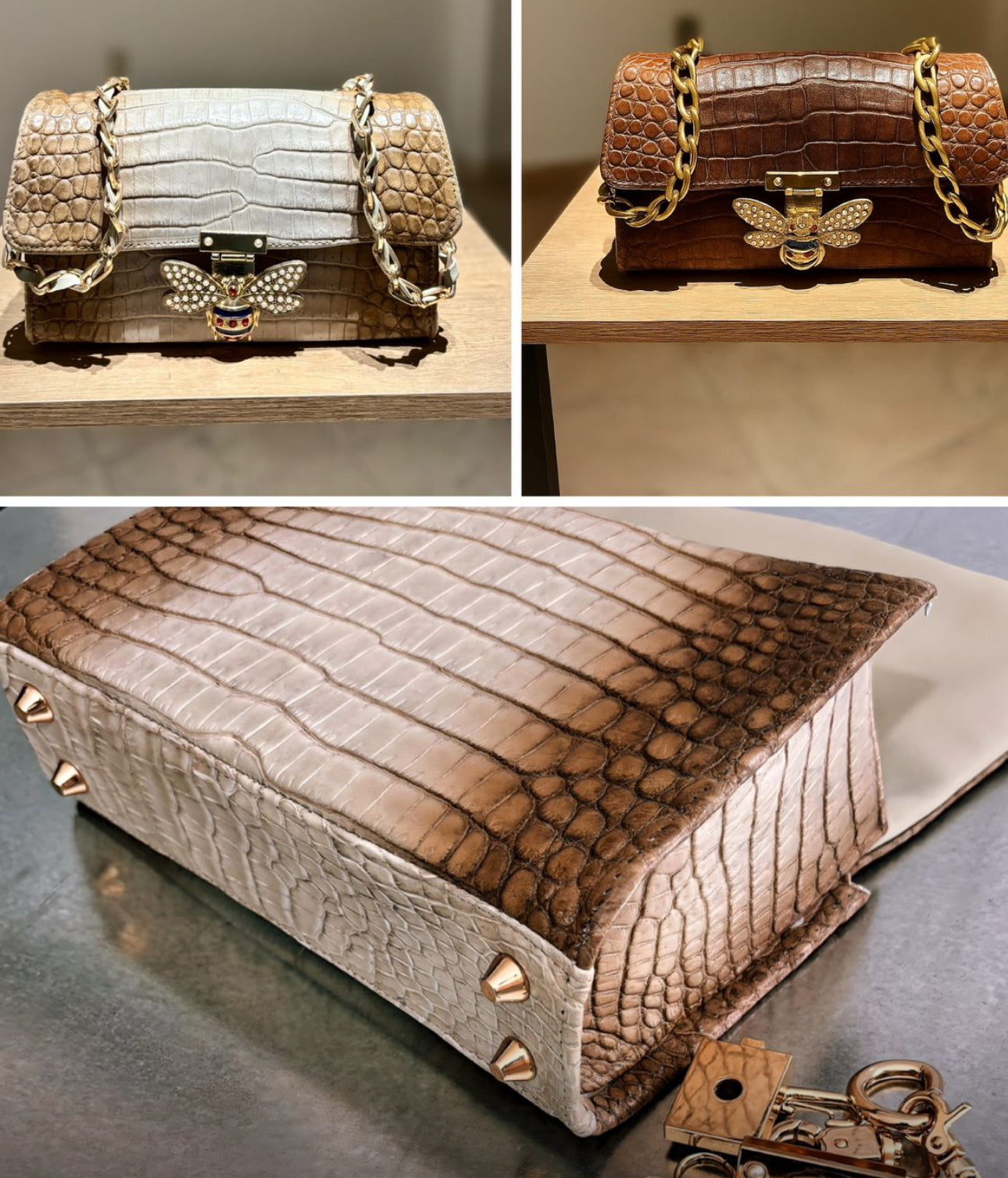 Lux Crocodile Purse - Meuse