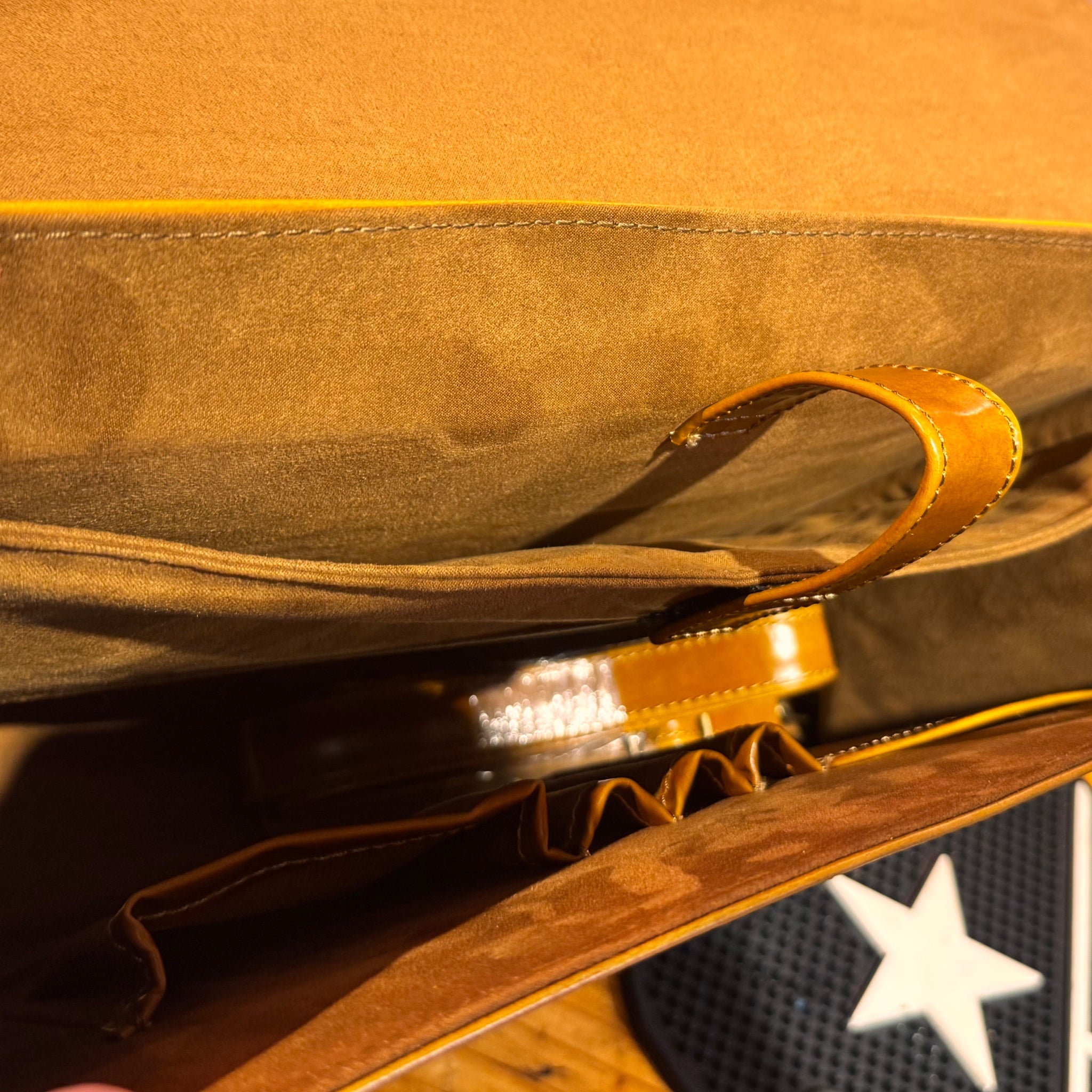 Texas Executive Briefcase - Cognac Embossed Croc