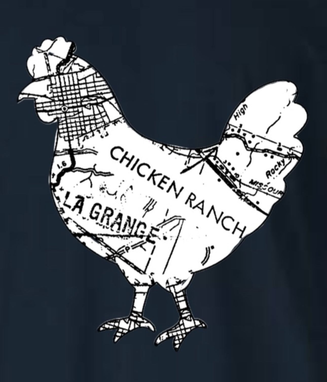 Chicken Ranch - Navy Tri-Blend