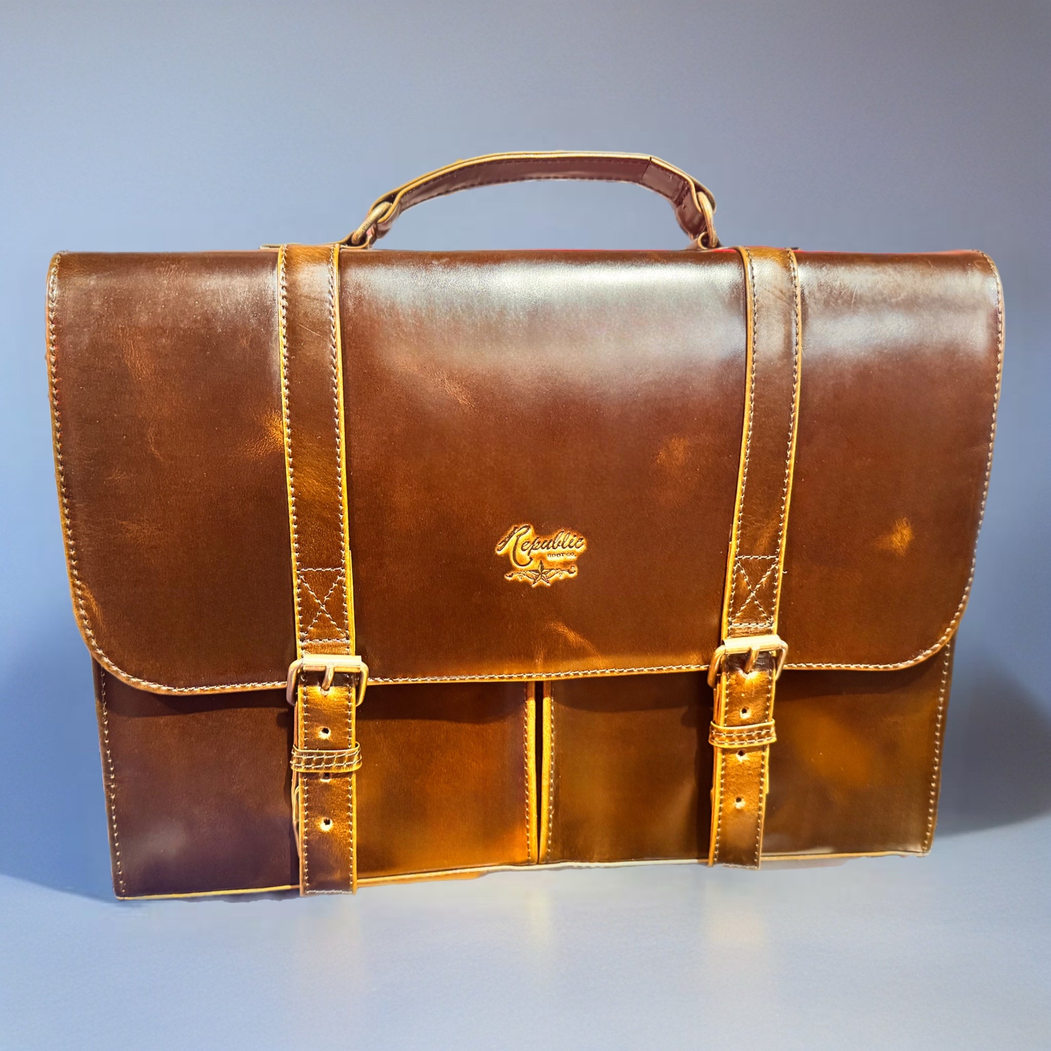 Texas Executive Briefcase - Nicotine