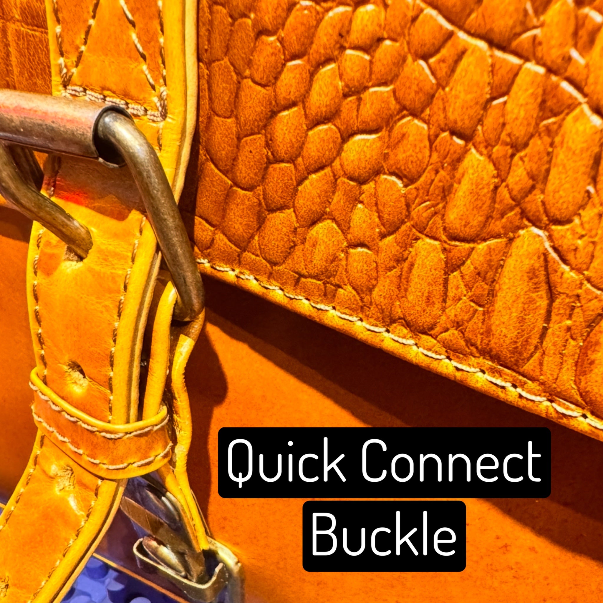 Texas Executive Briefcase - Cognac Embossed Croc