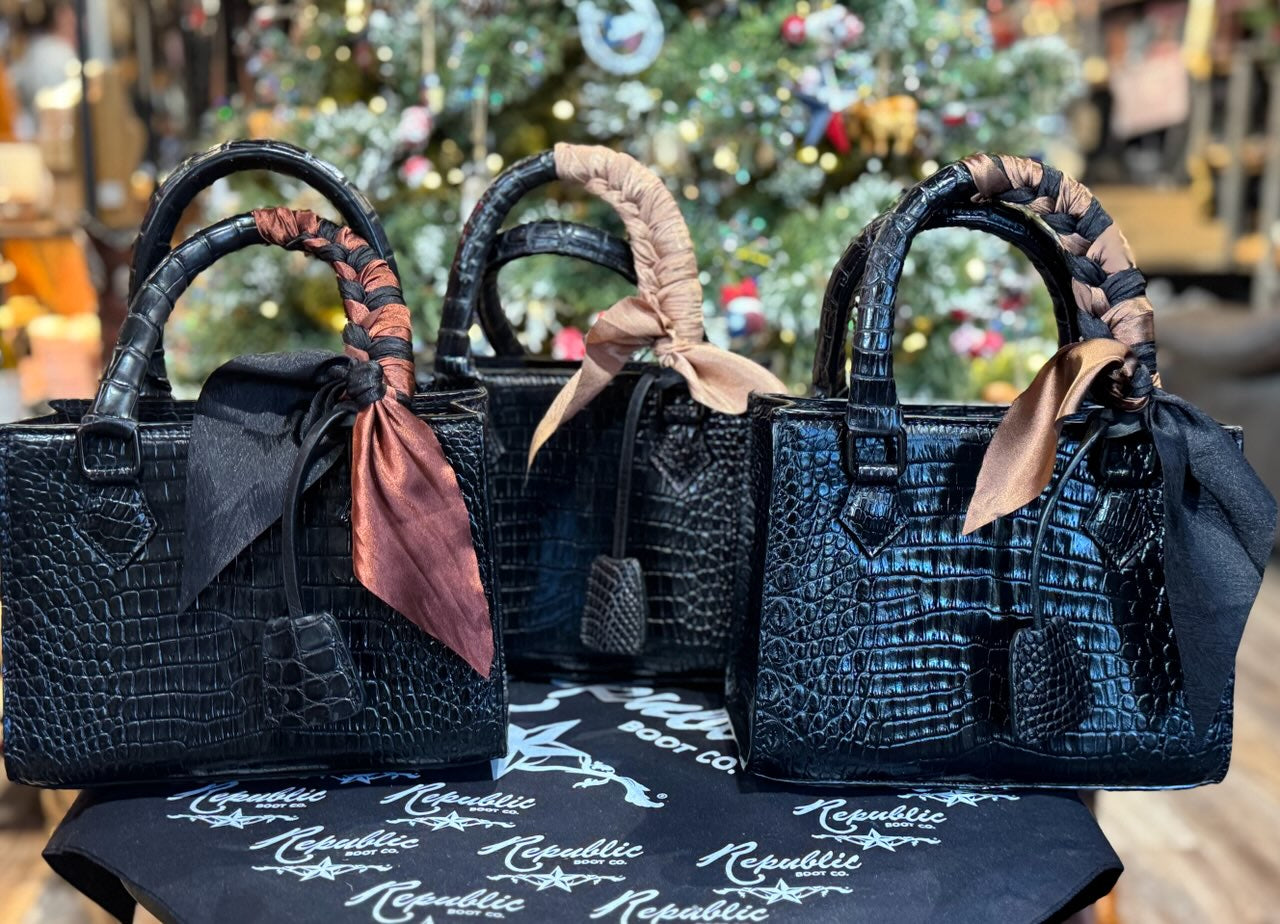 Lux Crocodile Purse - Rhône