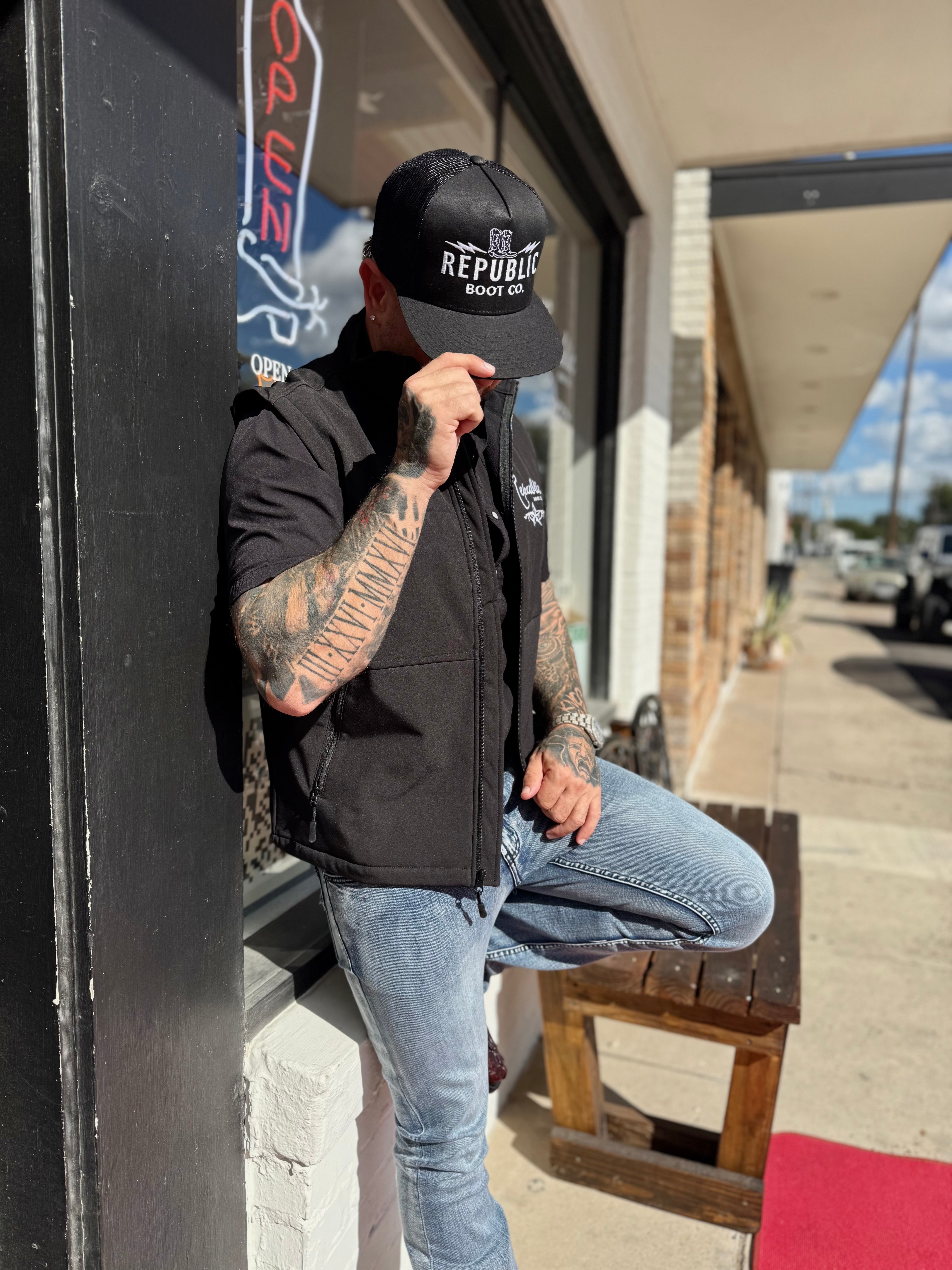 Black Republic Alt Logo Hat