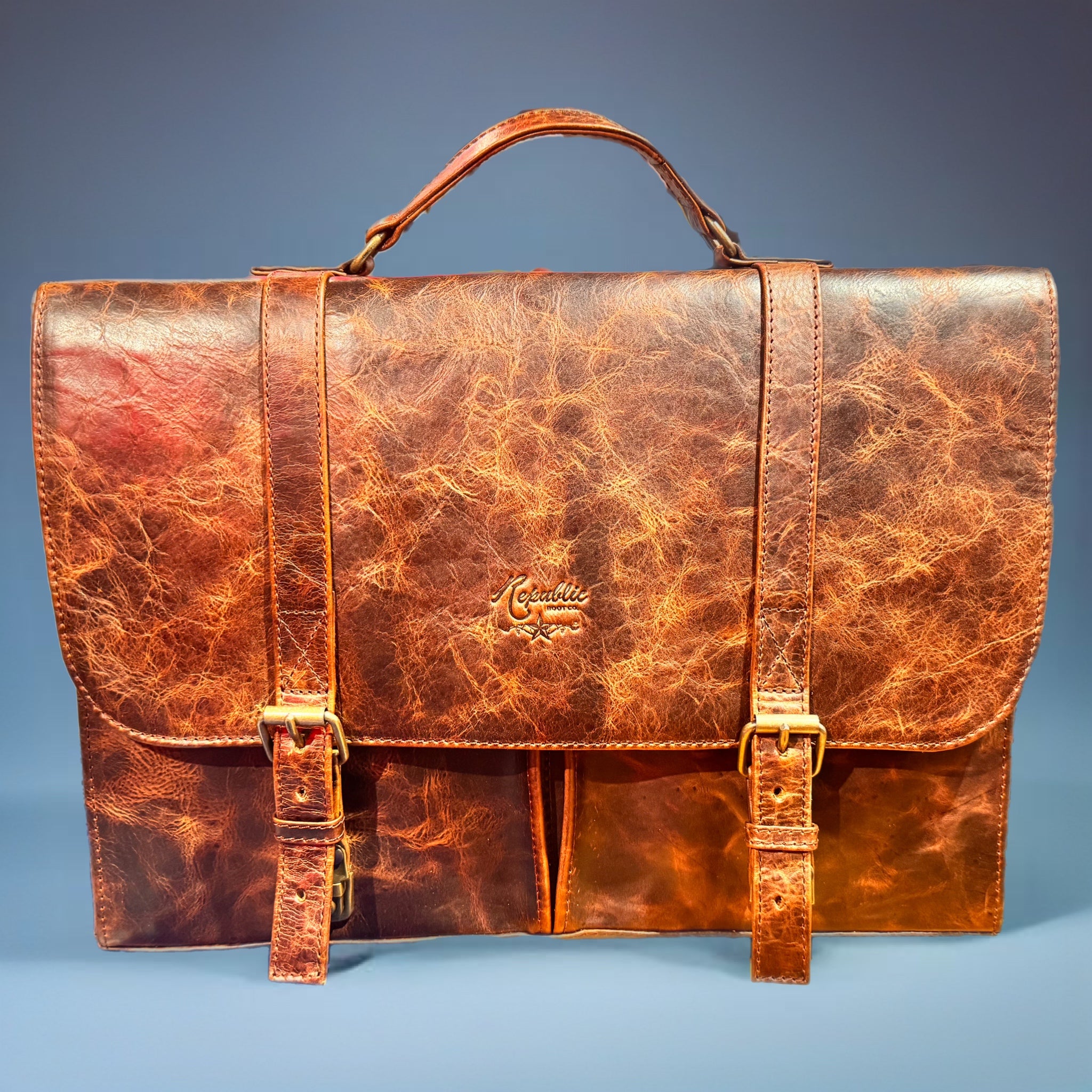 Texas Executive Briefcase - Oil Tanned