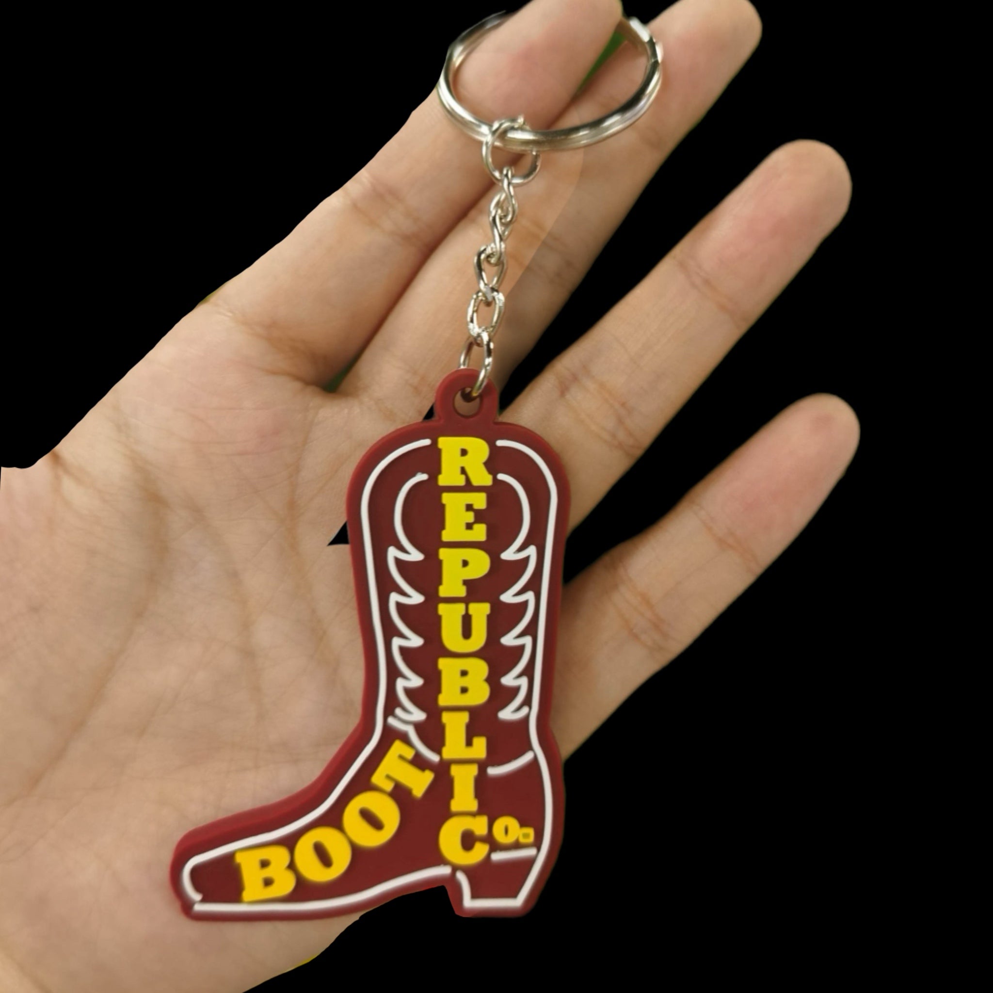 Republic Boot Keychain