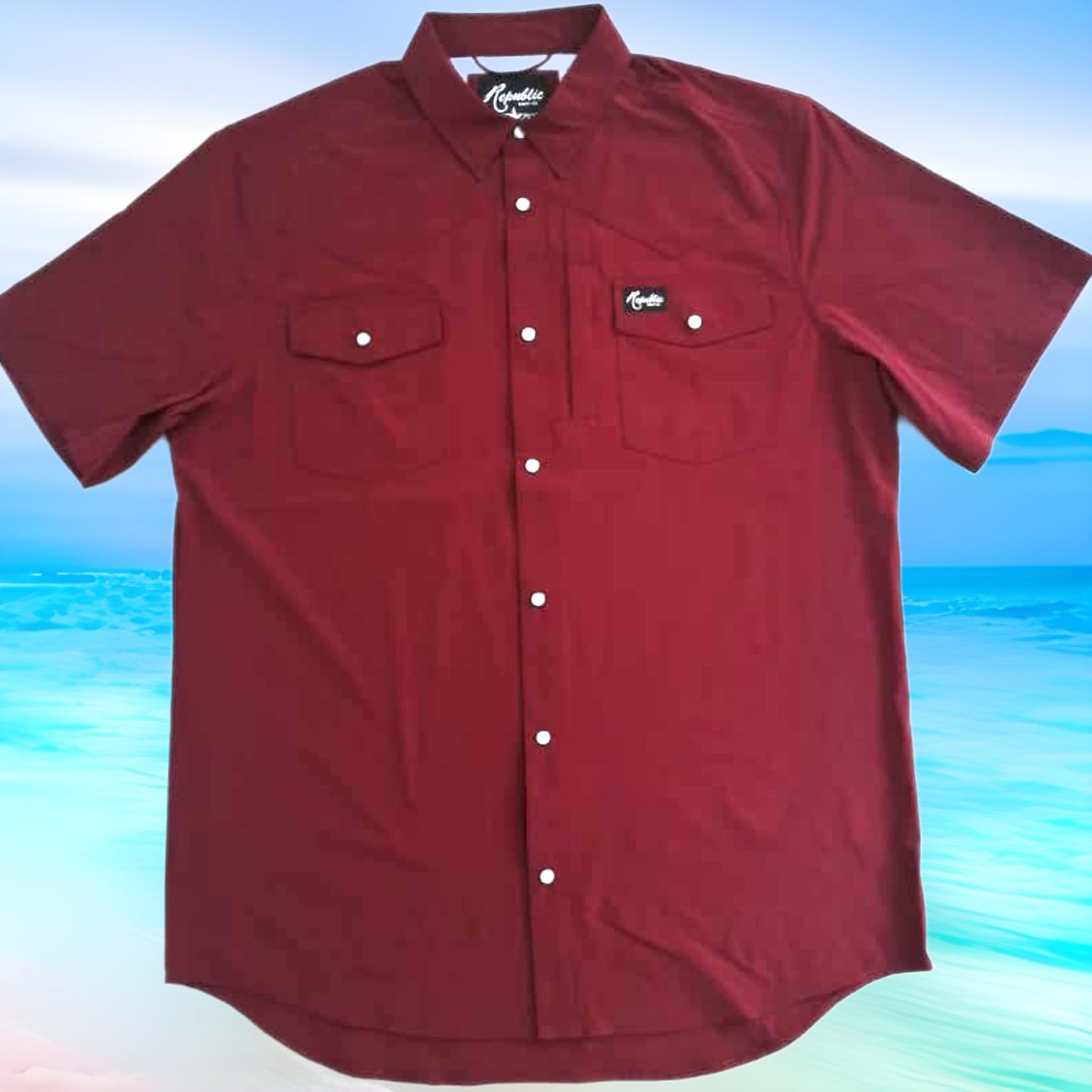 Maroon Performance Shirt - Short Sleeve