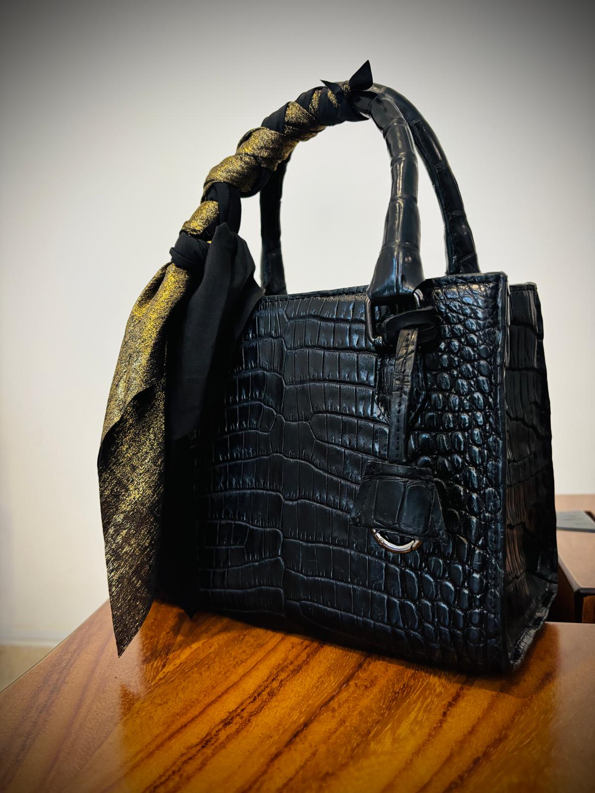 Lux Crocodile Purse - Rhône