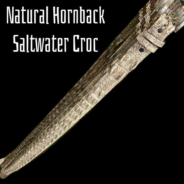 Republic - Natural Hornback Saltwater Crocodile Belt