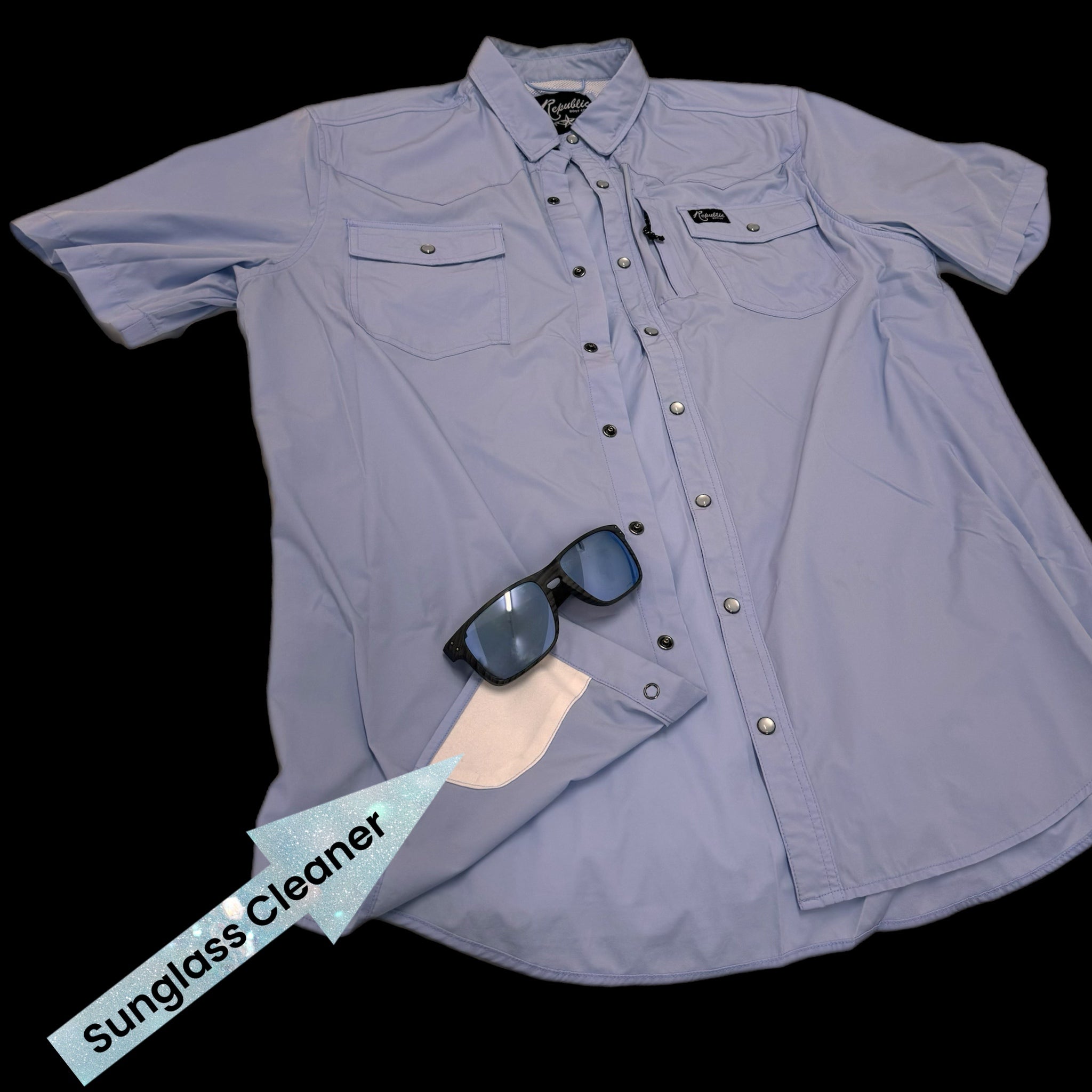 Blue Performance Shirt - Short Sleeve