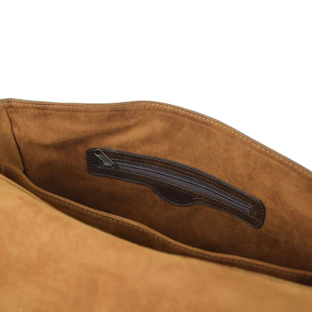 'Professional But Deadly' Briefcase - Cognac Gator