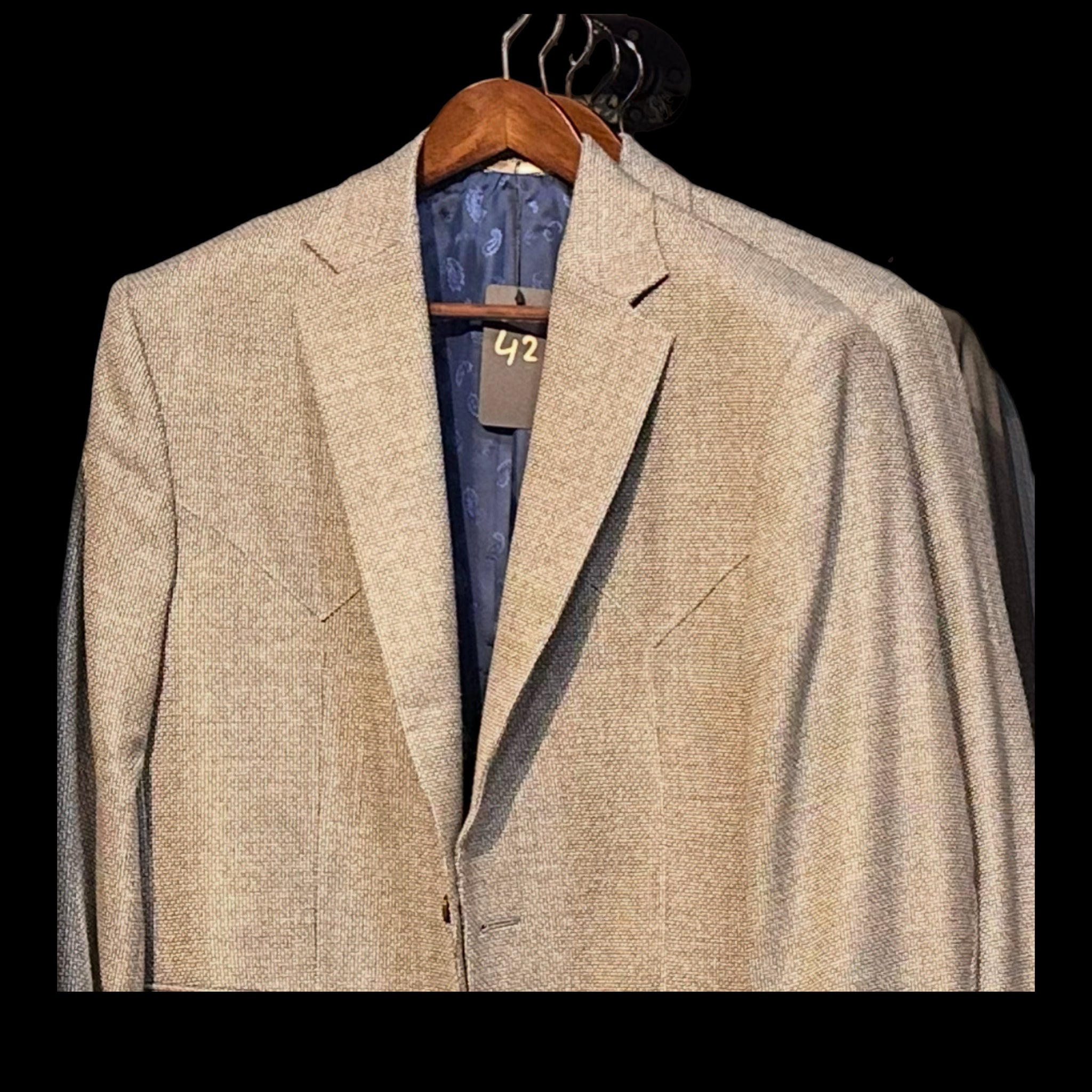 Limited Edition Fall 2025 - Tan Hopsack Pattern - "Western BLU"