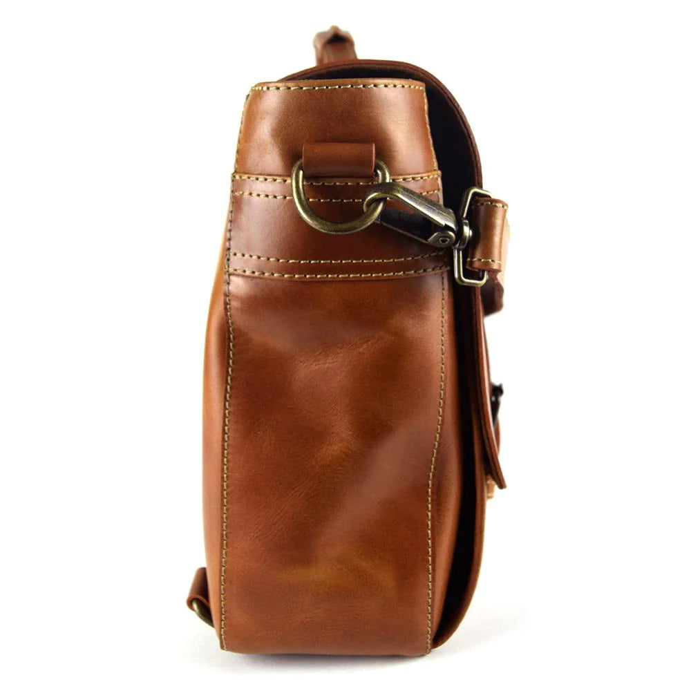 'Professional But Deadly' Briefcase - Hickory Calf