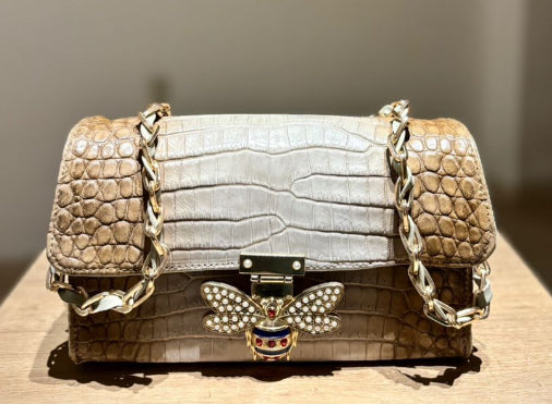 Lux Crocodile Purse - Meuse