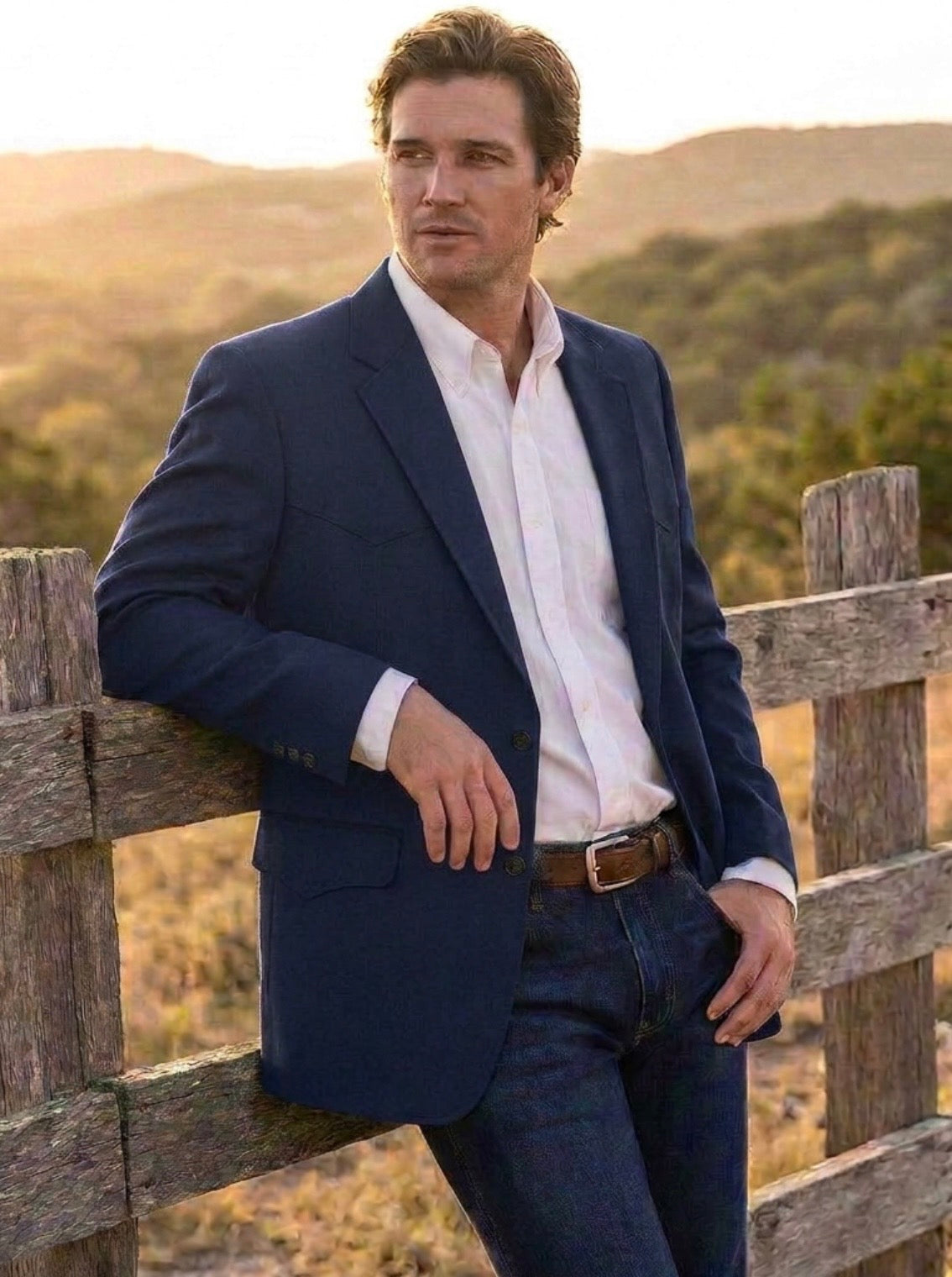Classic Navy Sportcoat - "Western BLU"