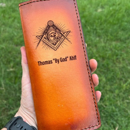 Custom Leather Tally Book (Laser Etched)