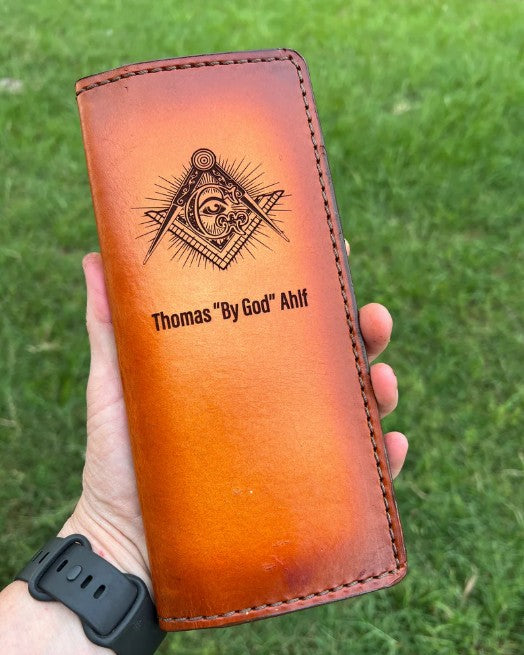 Custom Leather Tally Book (Laser Etched)