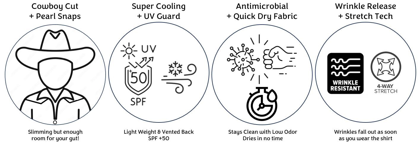 Grey Performance Shirt - Long Sleeve