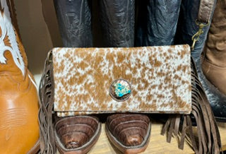 Brown Speckled Hair on Cow Purse (HB-3007)