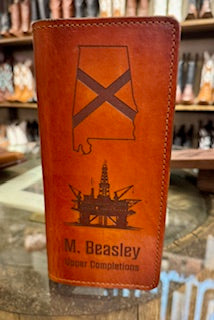 Custom Leather Tally Book (Laser Etched)