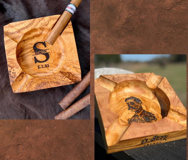 Olive Wood Ashtray