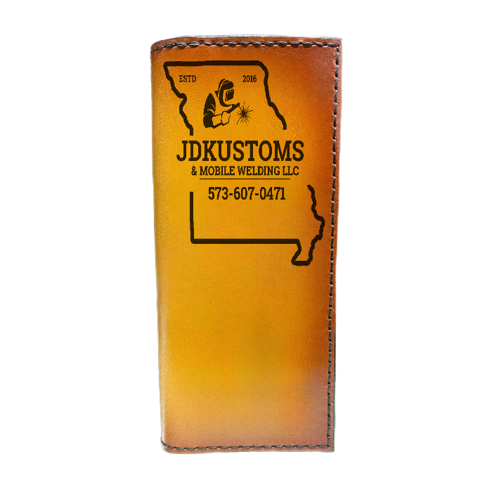 Custom Leather Tally Book (Laser Etched)