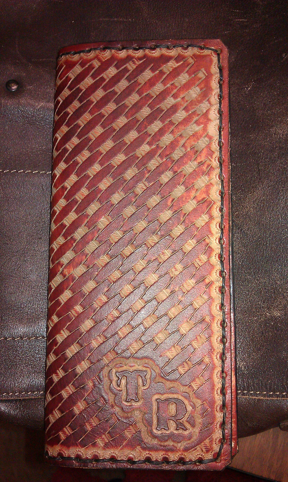 Handmade Custom Leather Items - All Handmade in Texas. Boot Jack, Tally Book, Pistol Case, Holster