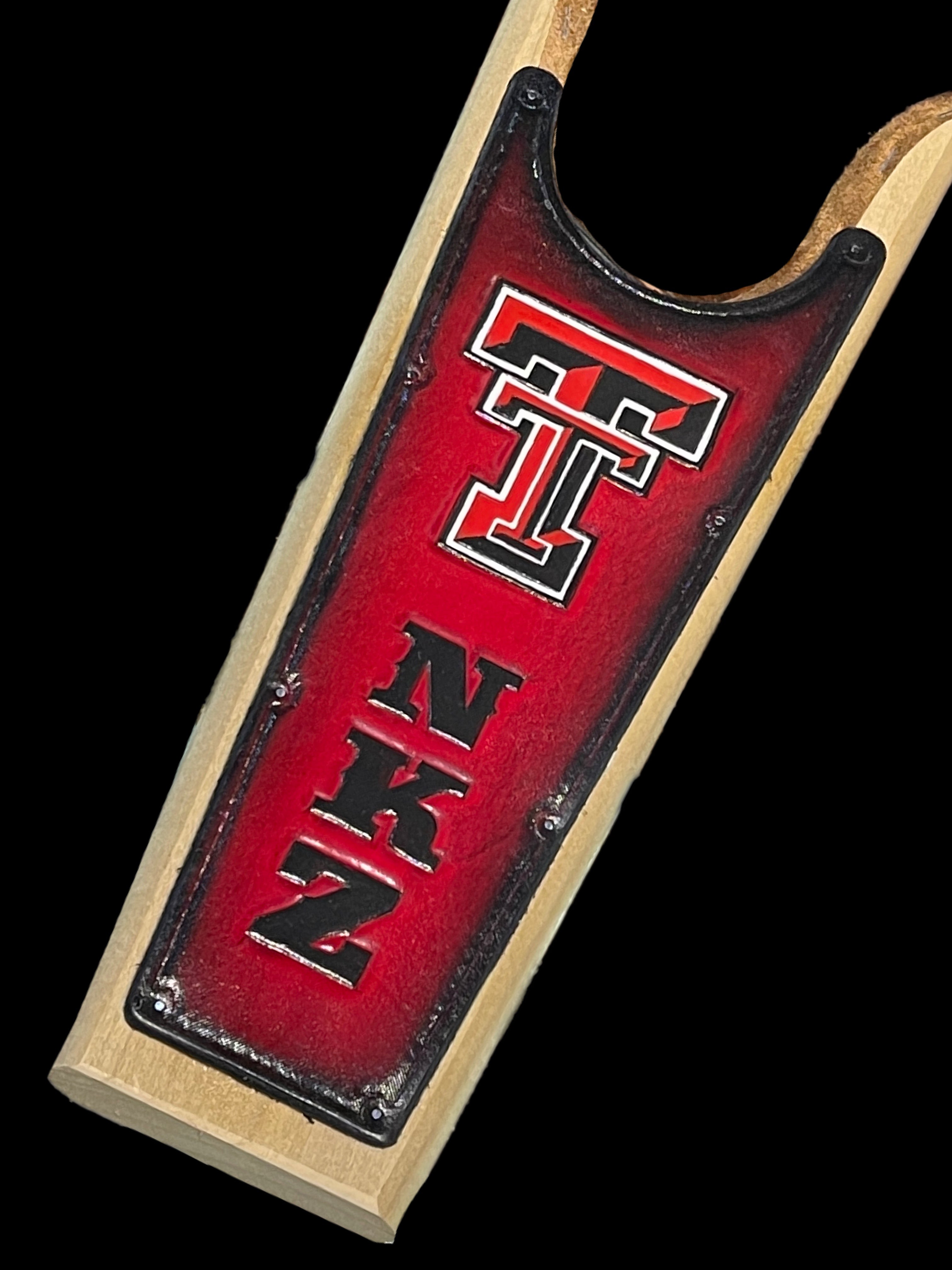 Handmade Custom Leather Items - All Handmade in Texas. Boot Jack, Tally Book, Pistol Case, Holster