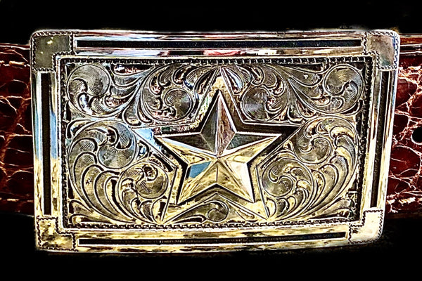 Republic Boot Co. Custom Silver Buckle