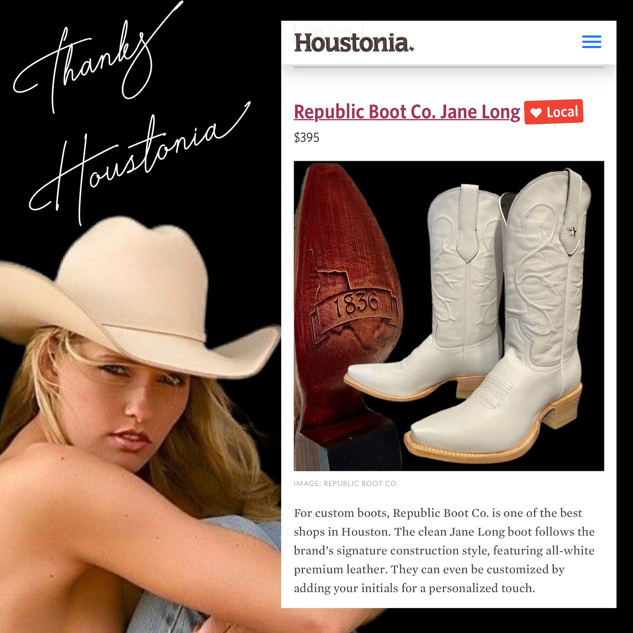 Republic Boot Co - Handmade Texas Cowgirl Boots - Western Luxury