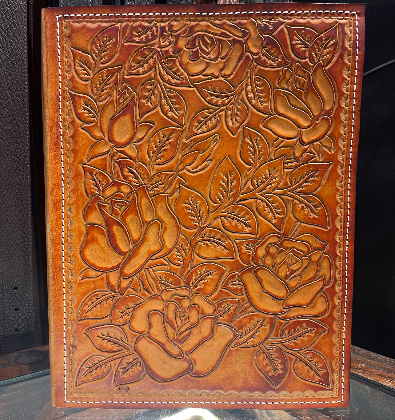 Handmade Custom Leather Items - All Handmade in Texas. Boot Jack, Tally Book, Pistol Case, Holster