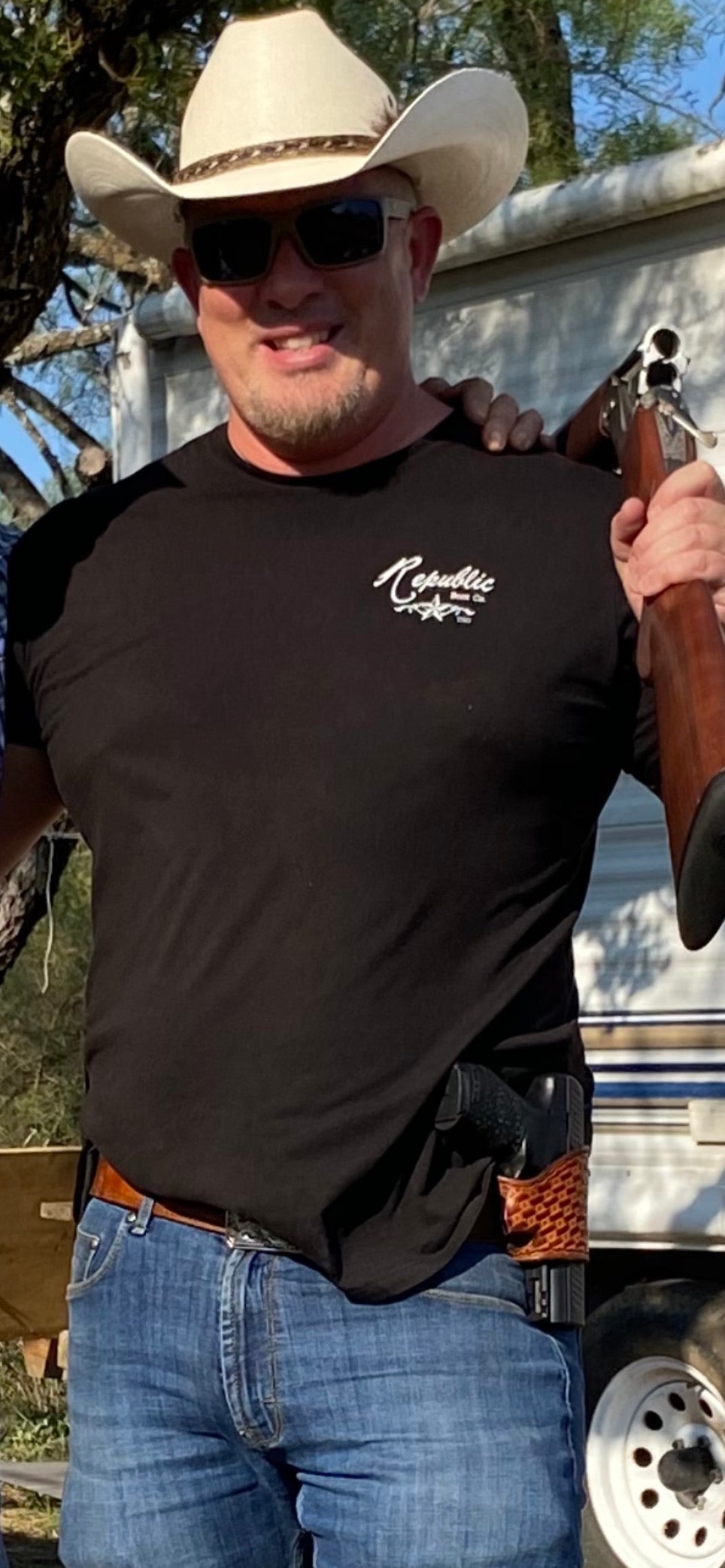 Handmade Custom Leather Items - All Handmade in Texas. Boot Jack, Tally Book, Pistol Case, Holster