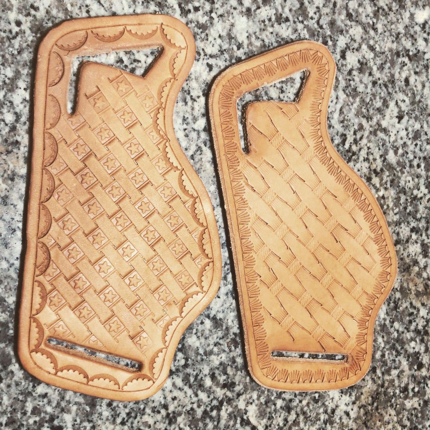 Handmade Custom Leather Items - All Handmade in Texas. Boot Jack, Tally Book, Pistol Case, Holster