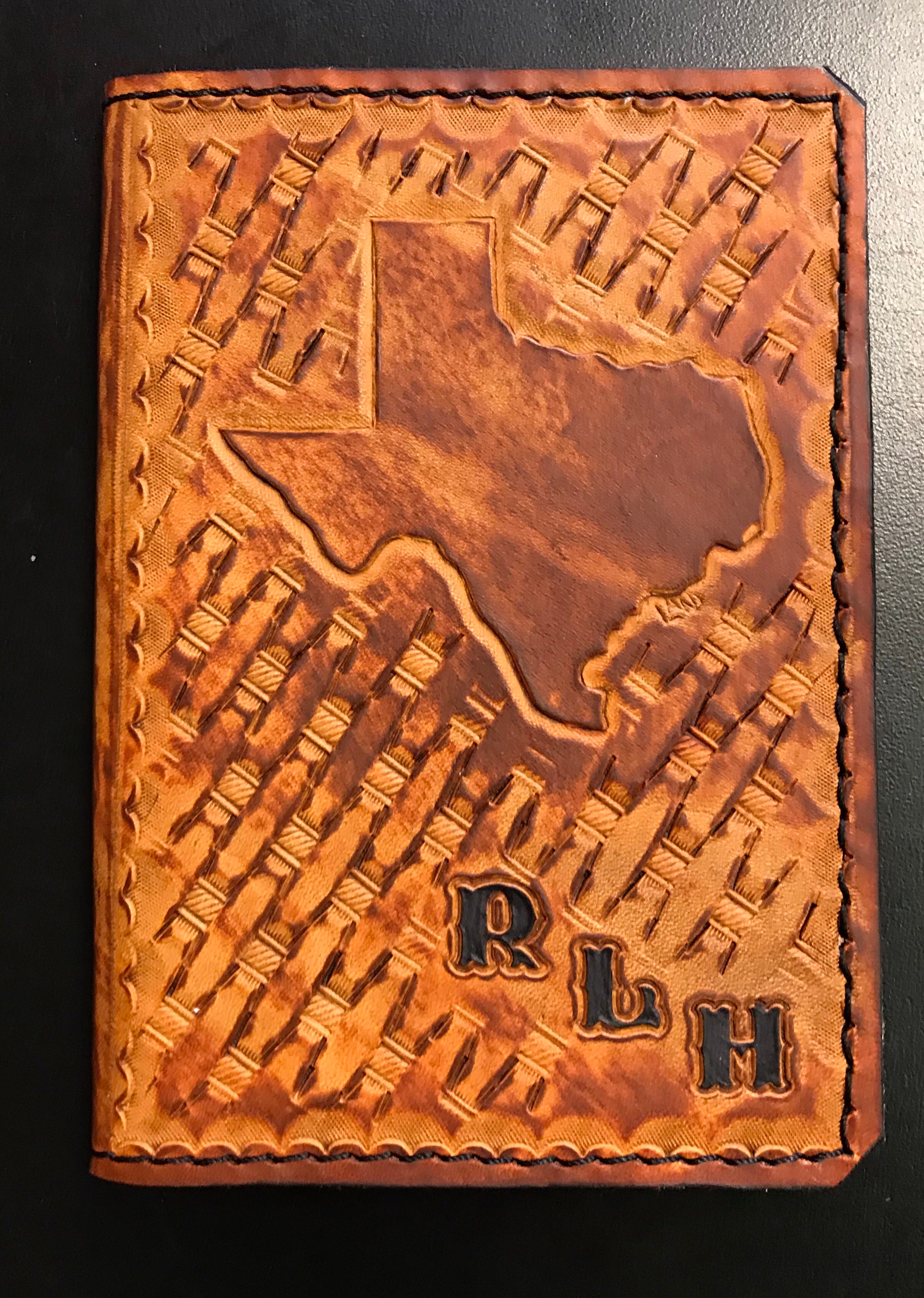 Handmade Custom Leather Items - All Handmade in Texas. Boot Jack, Tally Book, Pistol Case, Holster