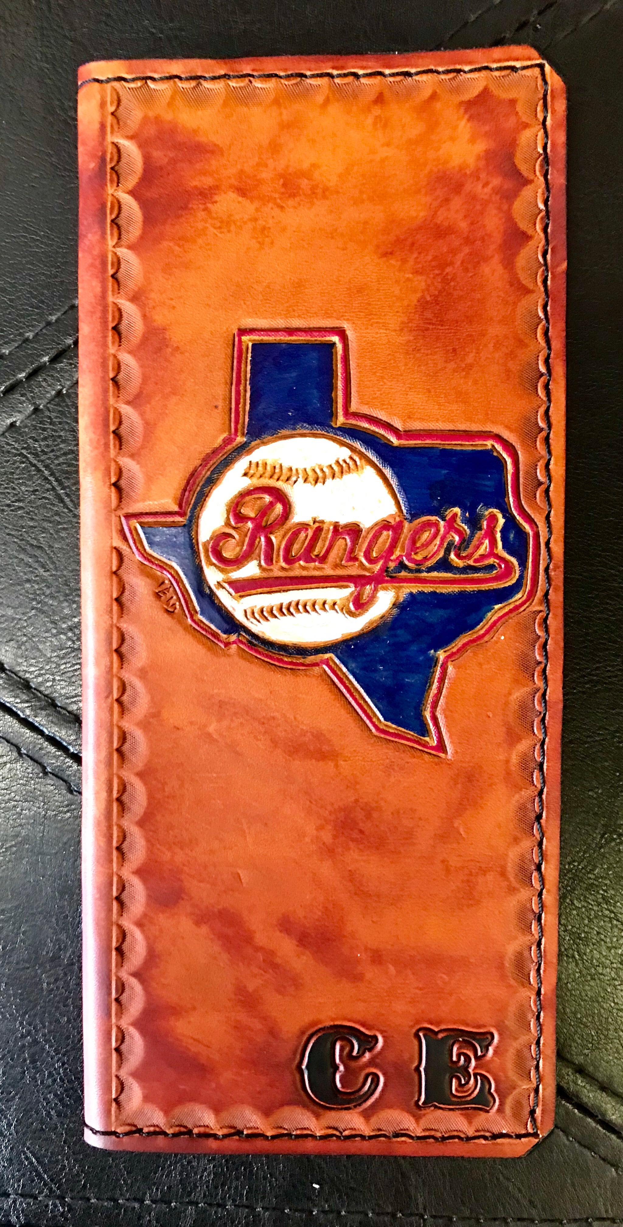 Handmade Custom Leather Items - All Handmade in Texas. Boot Jack, Tally Book, Pistol Case, Holster