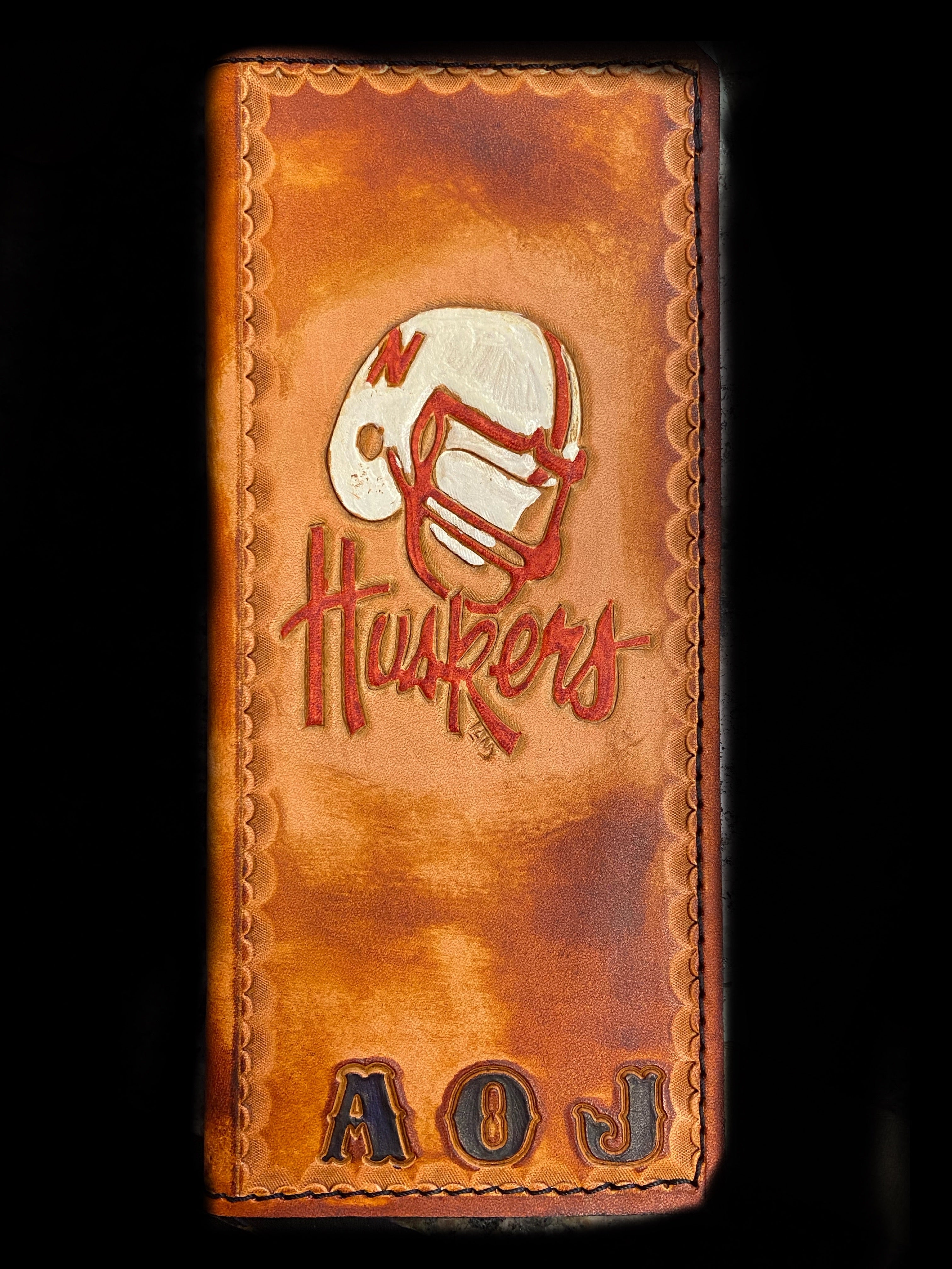 Handmade Custom Leather Items - All Handmade in Texas. Boot Jack, Tally Book, Pistol Case, Holster