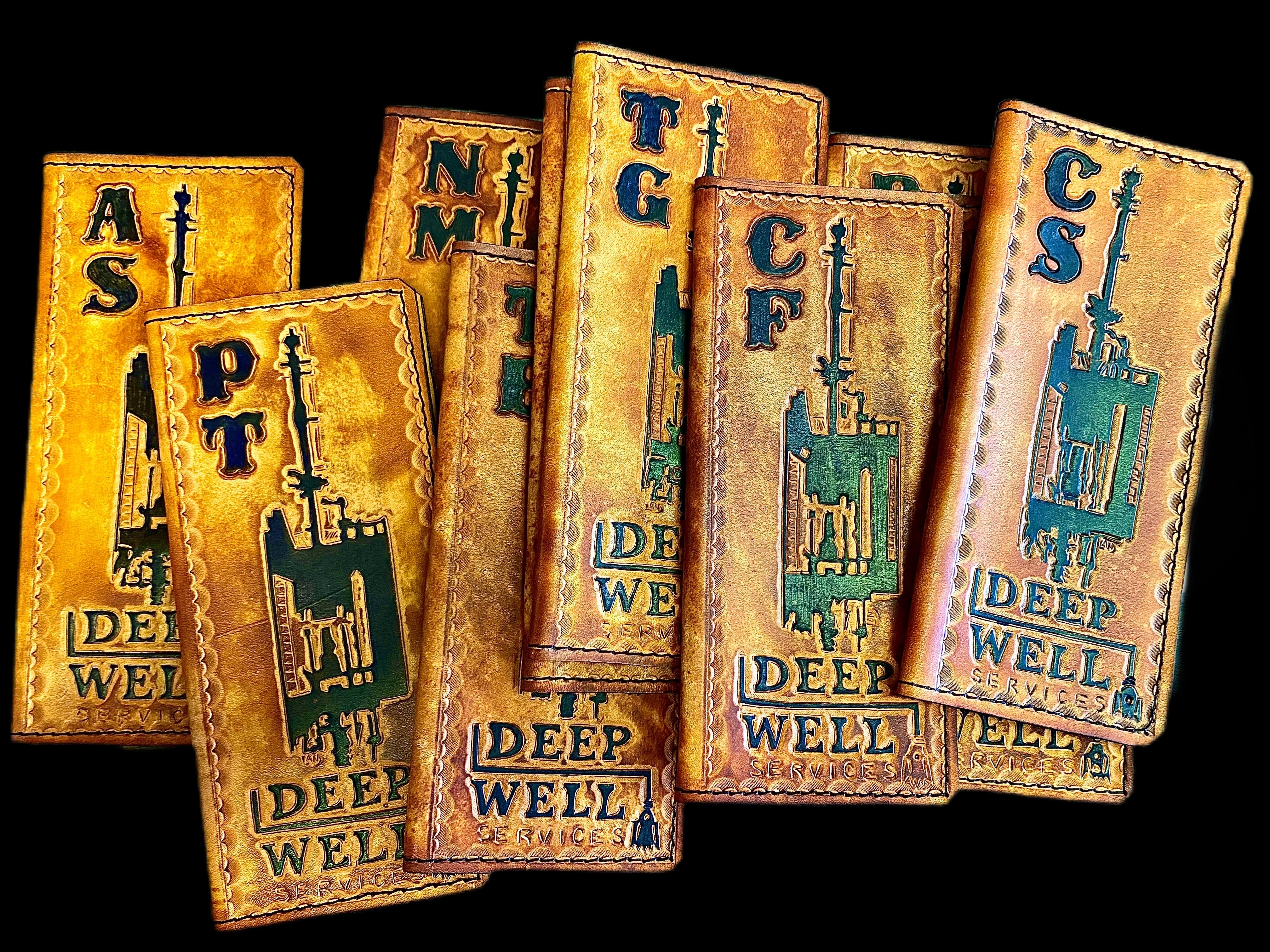 Handmade Custom Leather Items - All Handmade in Texas. Boot Jack, Tally Book, Pistol Case, Holster