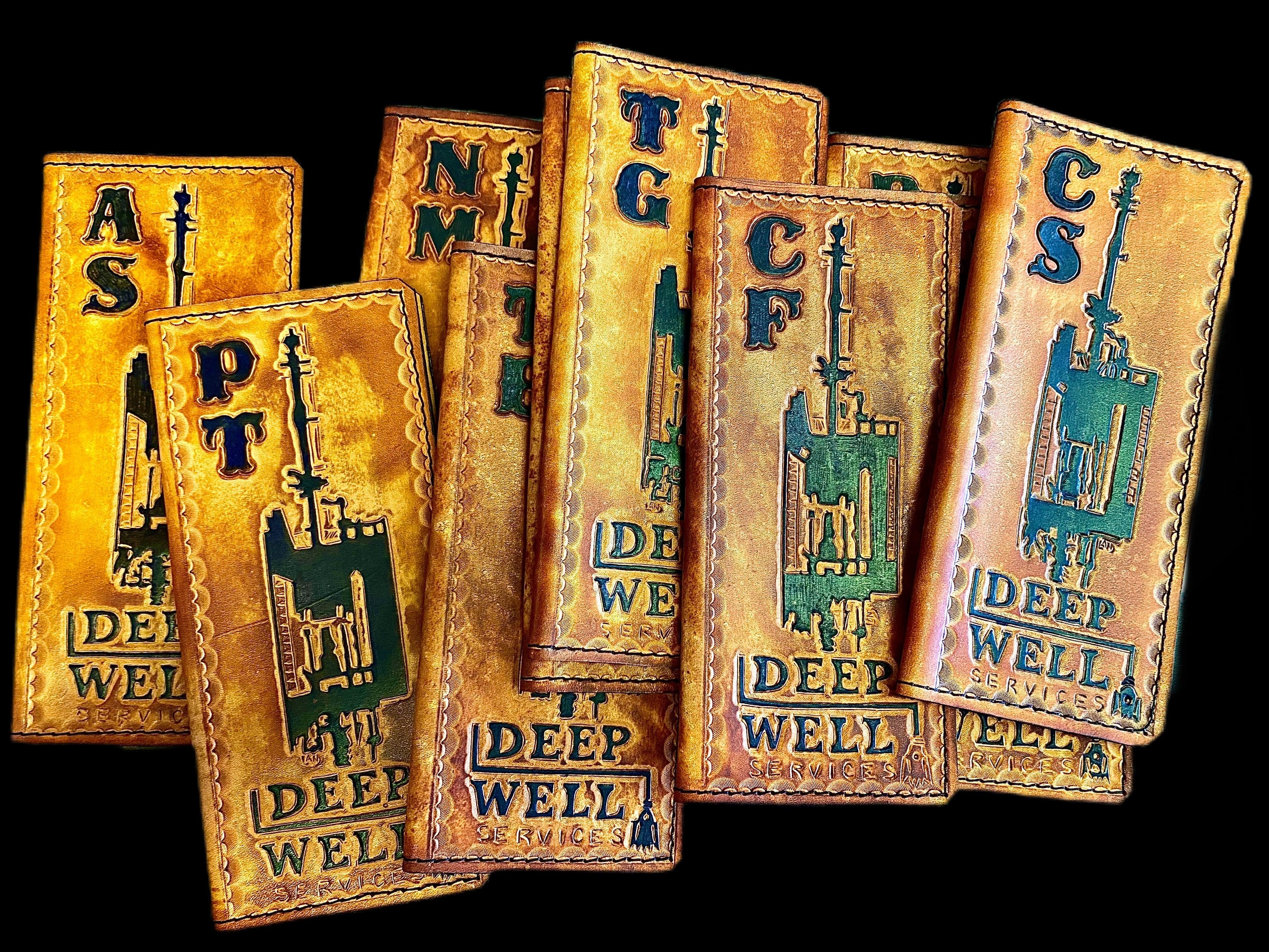 Handmade Custom Leather Items - All Handmade in Texas. Boot Jack, Tally Book, Pistol Case, Holster