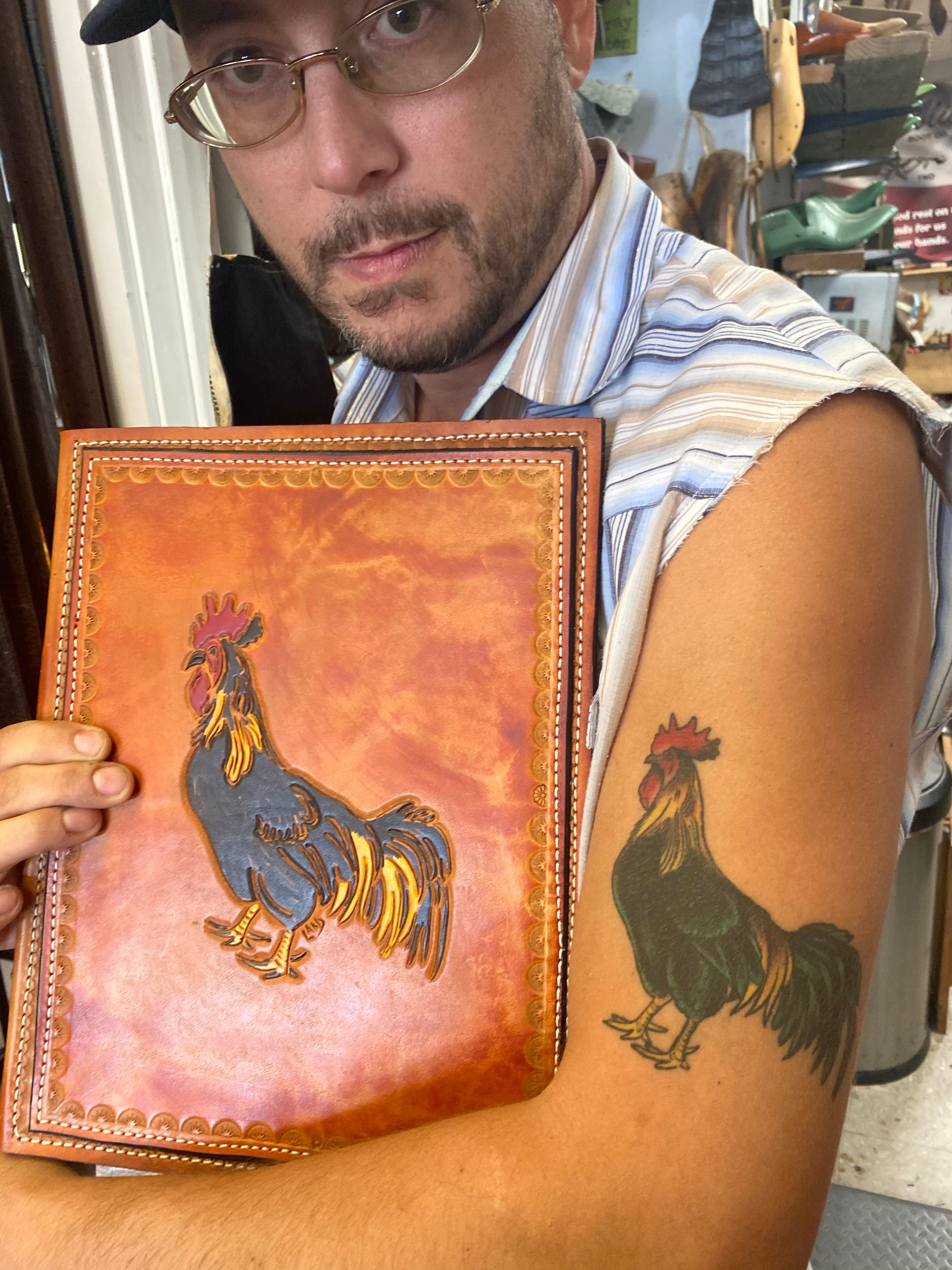 Handmade Custom Leather Items - All Handmade in Texas. Boot Jack, Tally Book, Pistol Case, Holster