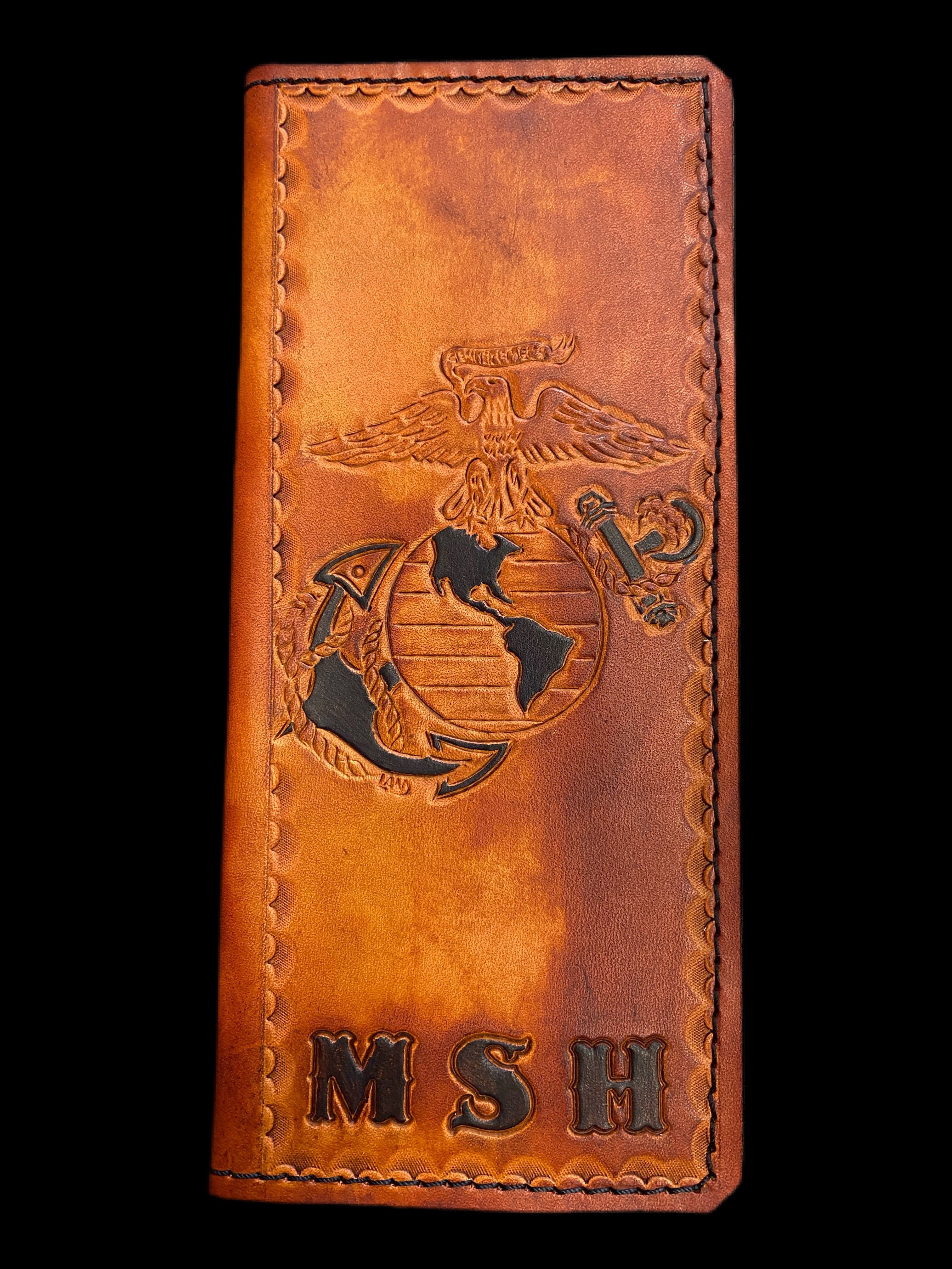 Handmade Custom Leather Items - All Handmade in Texas. Boot Jack, Tally Book, Pistol Case, Holster