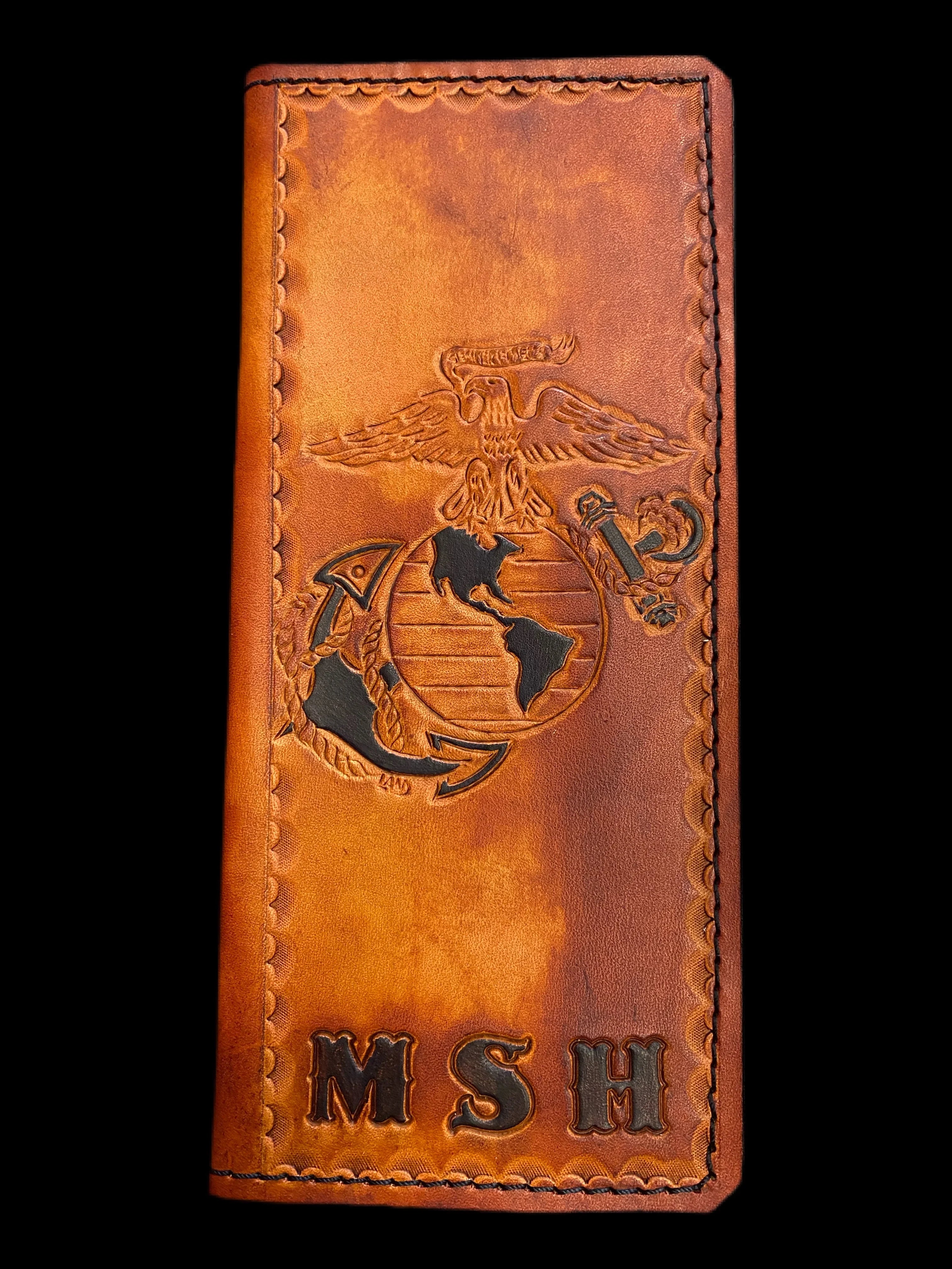 Handmade Custom Leather Items - All Handmade in Texas. Boot Jack, Tally Book, Pistol Case, Holster