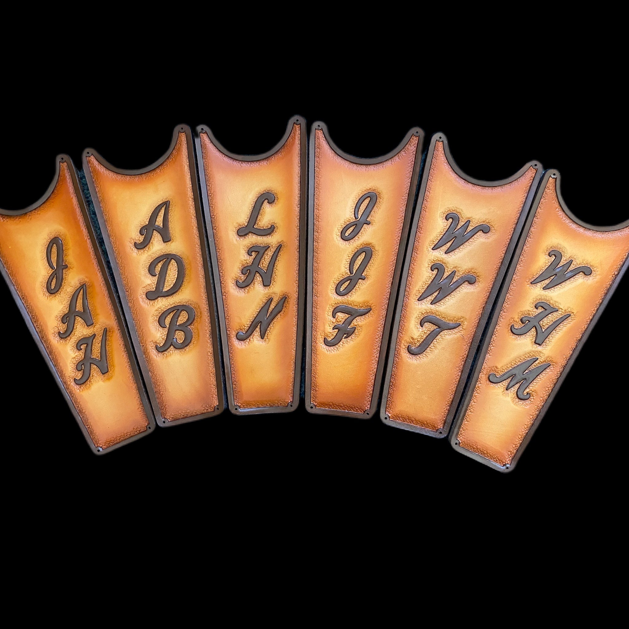 Handmade Custom Leather Items - All Handmade in Texas. Boot Jack, Tally Book, Pistol Case, Holster