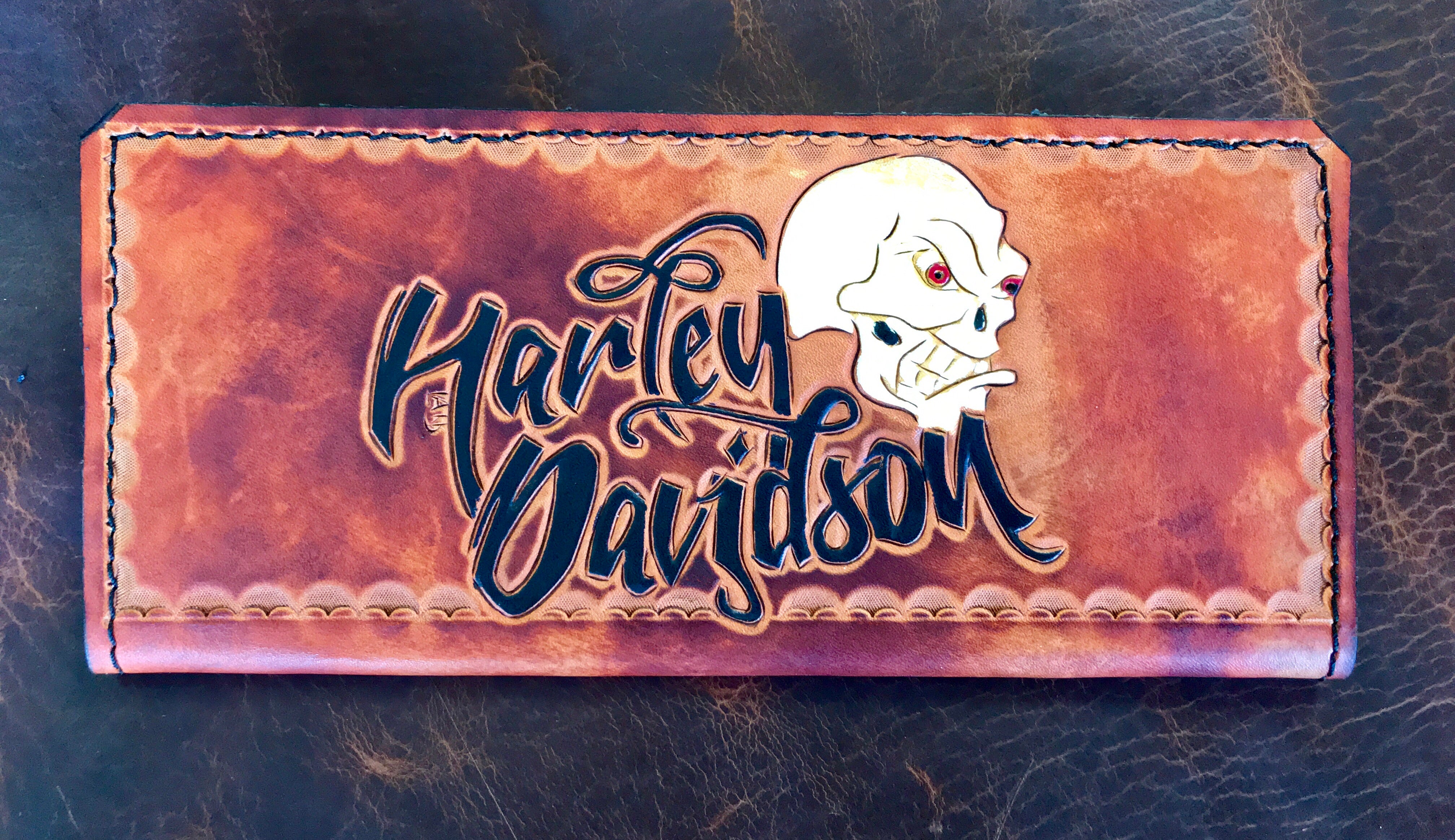Handmade Custom Leather Items - All Handmade in Texas. Boot Jack, Tally Book, Pistol Case, Holster