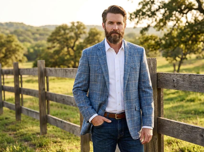 Western Sports Coat - Spring '26 Blue