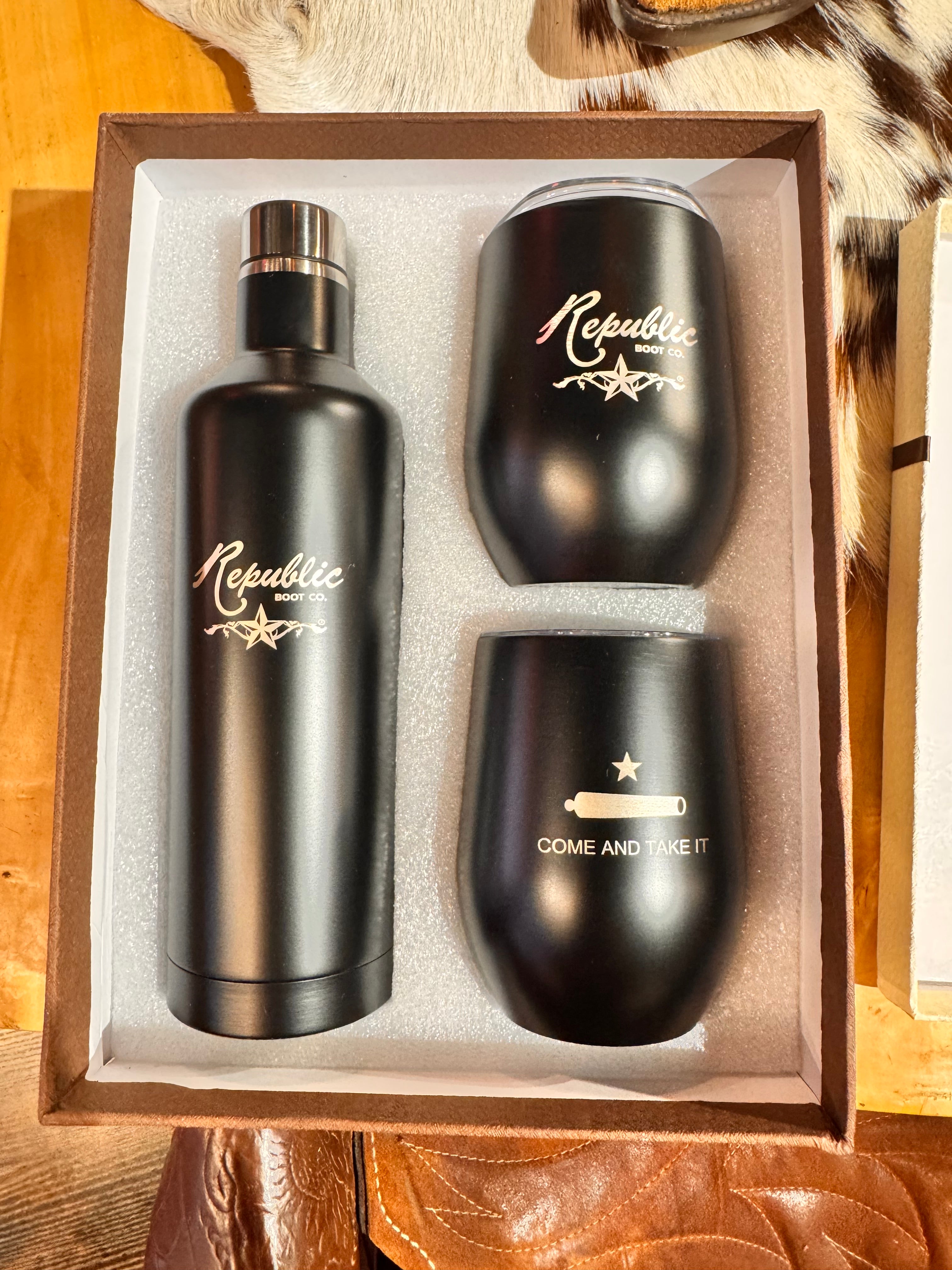 Gift Set - Whiskey/Wine Travel - 3 Piece