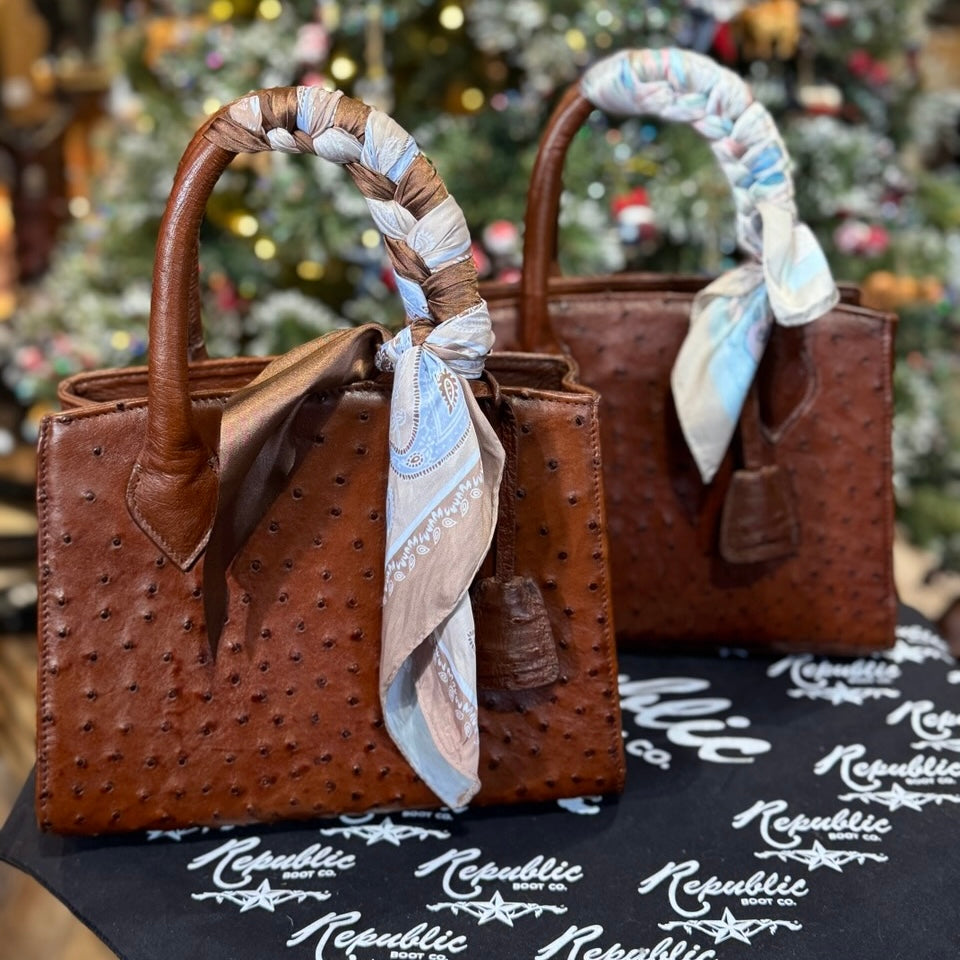 Lux Ostrich Purse - Honfleur