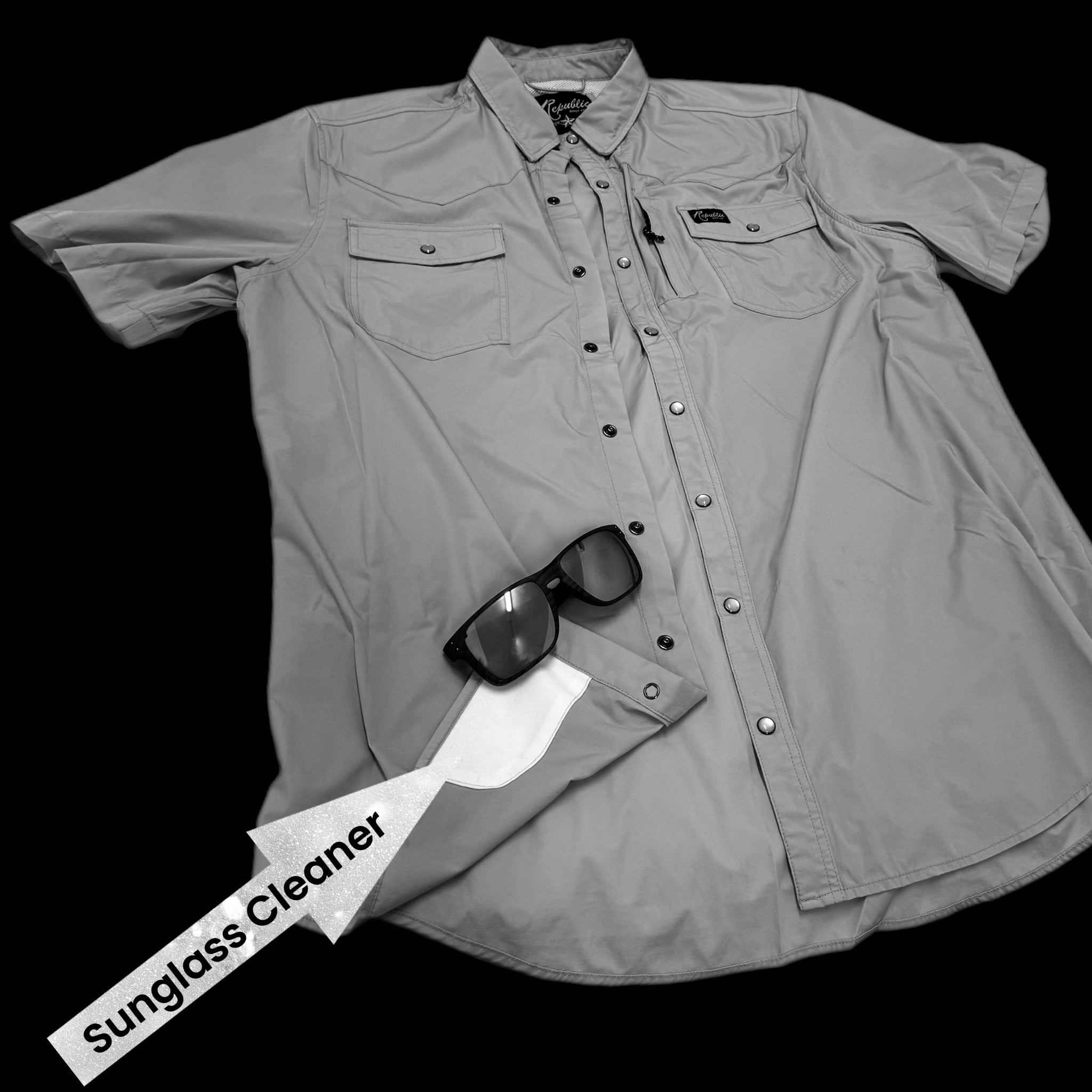 Grey Performance Shirt - Short Sleeve