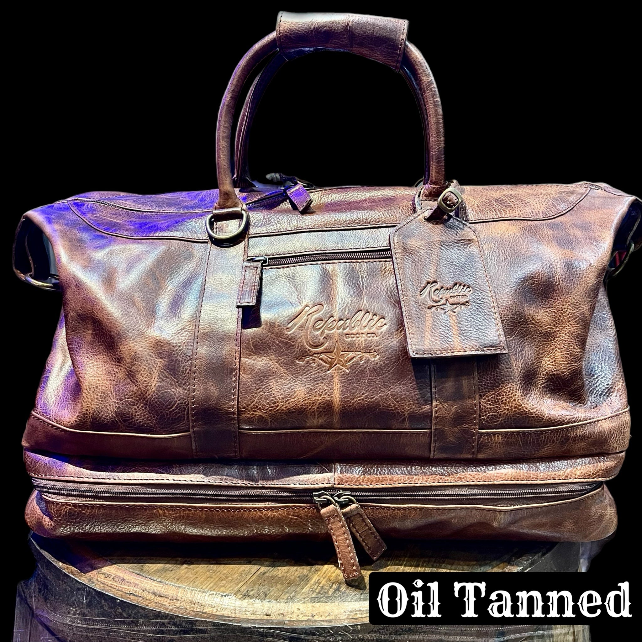 Texas Weekender Duffle & Boot Bag - Oil Tanned
