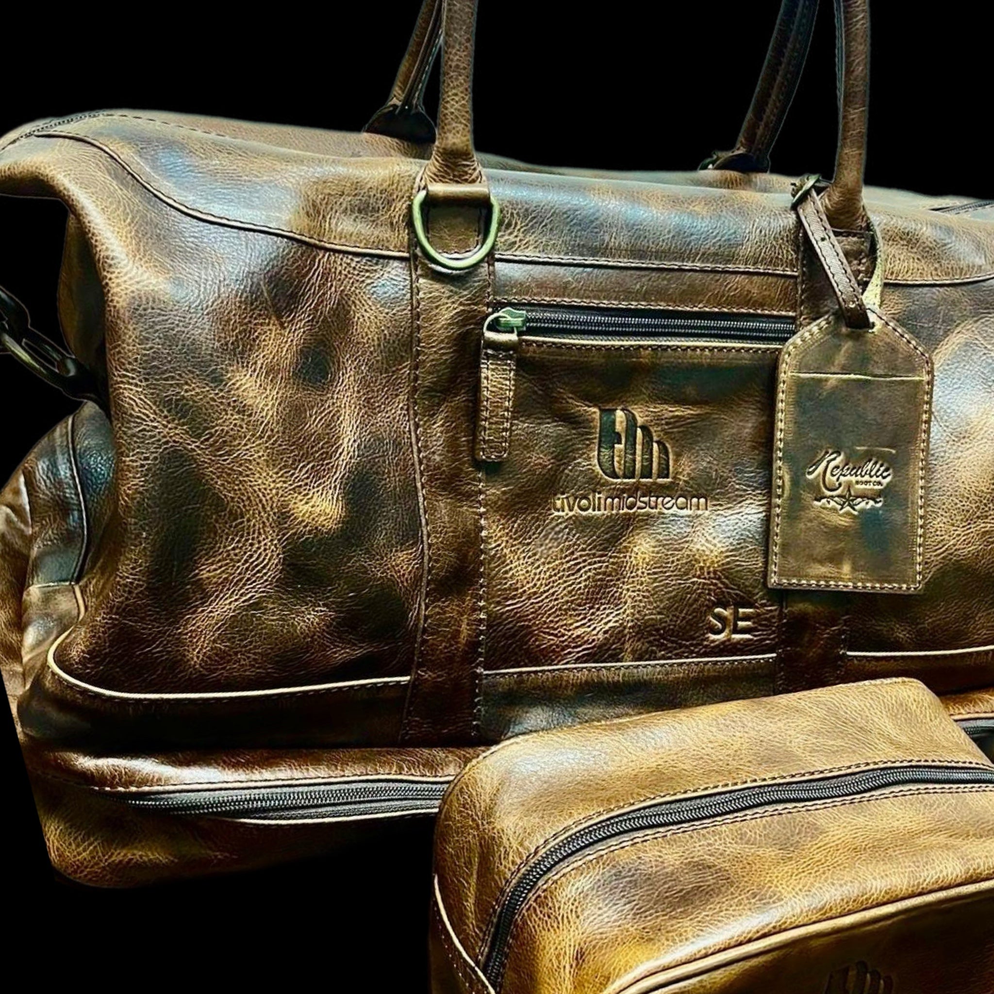 Customized - Texas Weekender Duffle & Boot Bag - Oil Tanned