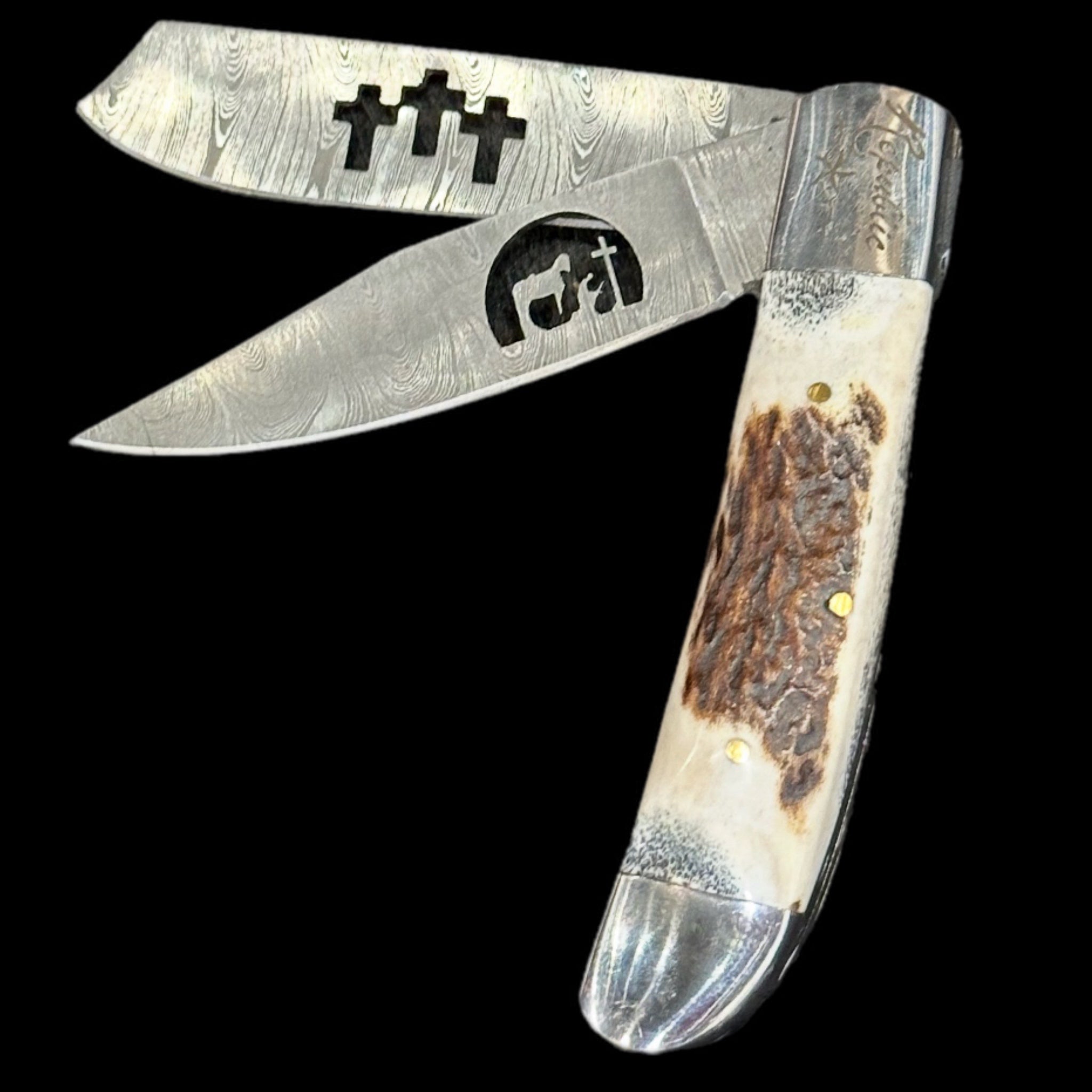 Christian Cowboy Pocket Knife